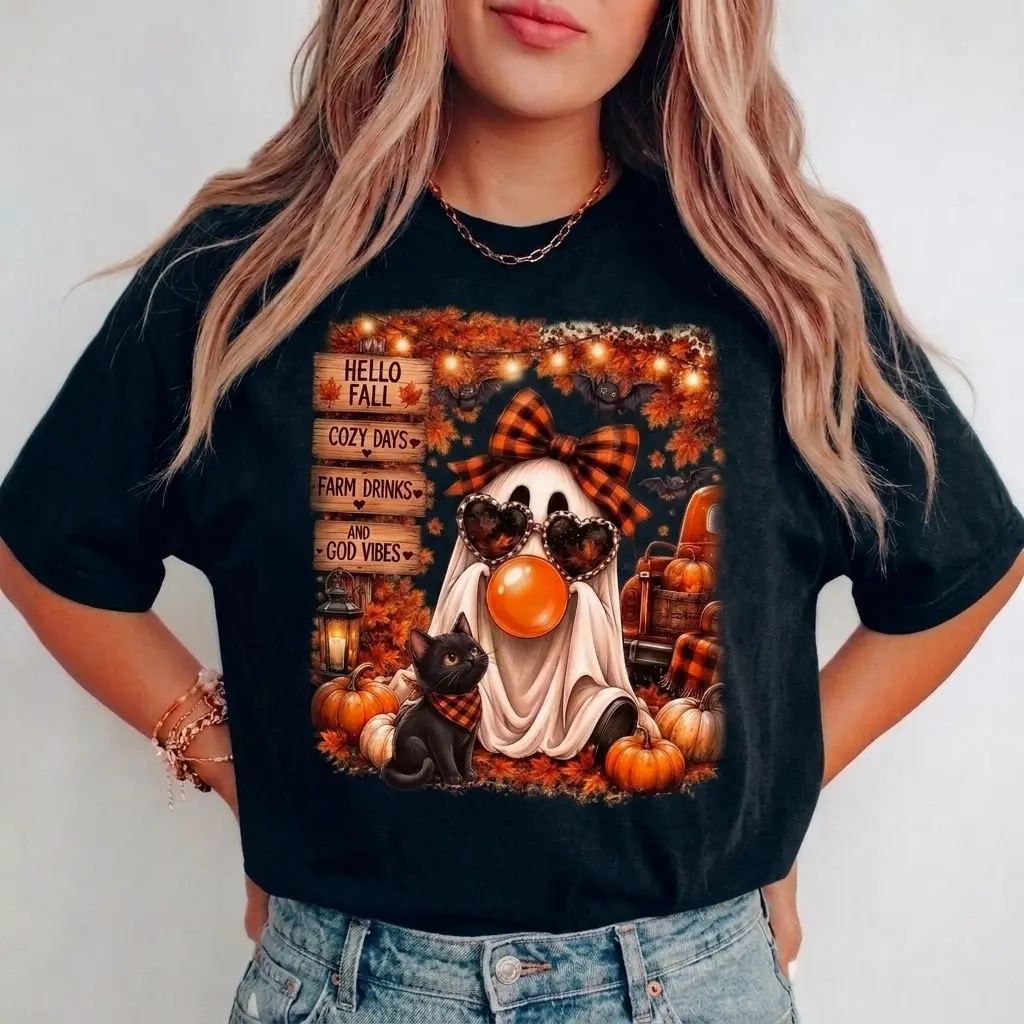 Hello Fall Ghost Shirt
