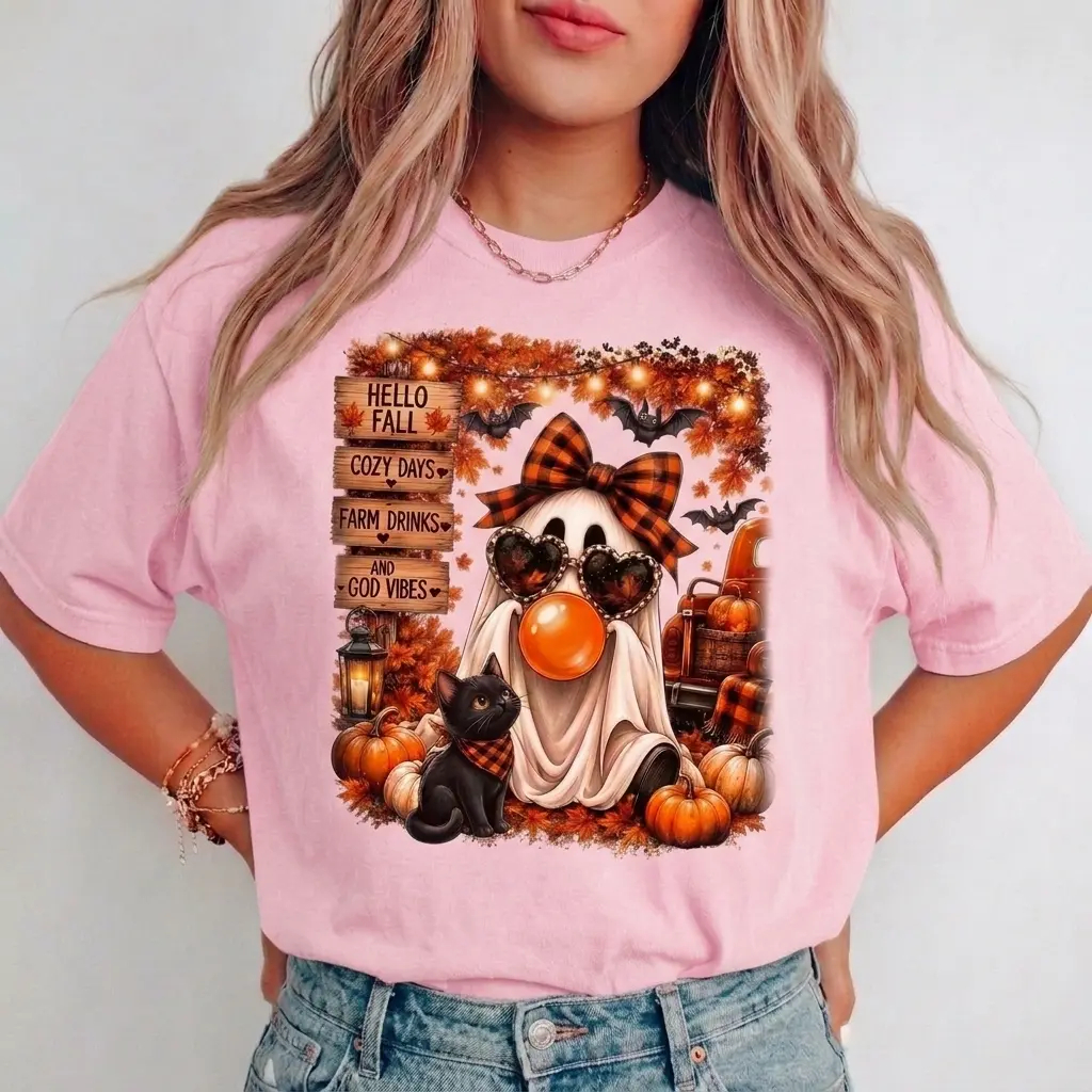 Hello Fall Ghost Shirt