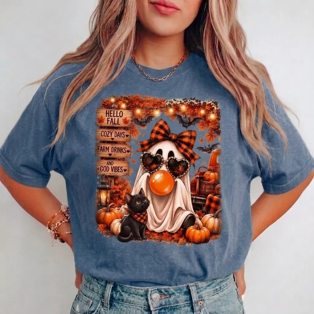 Hello Fall Ghost Shirt