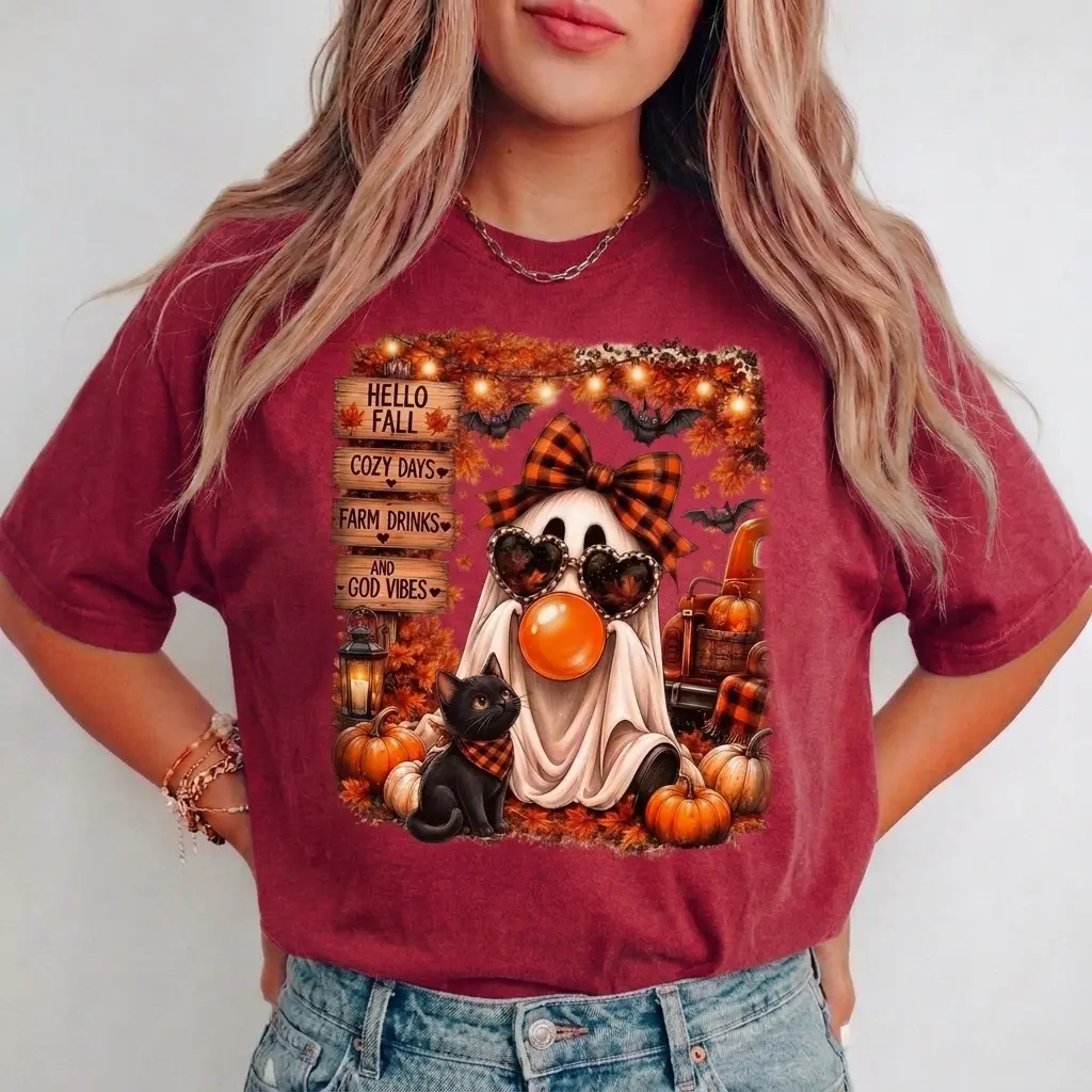 Hello Fall Ghost Shirt