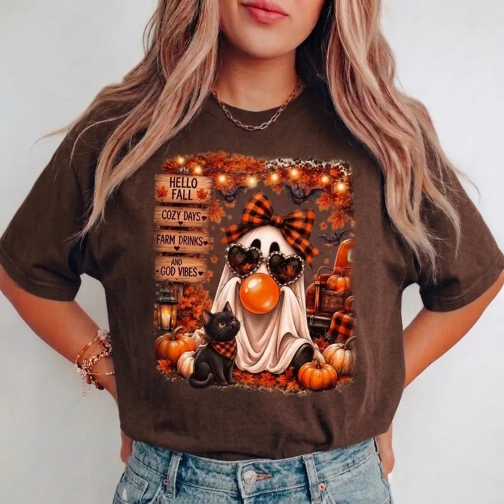 Hello Fall Ghost Shirt