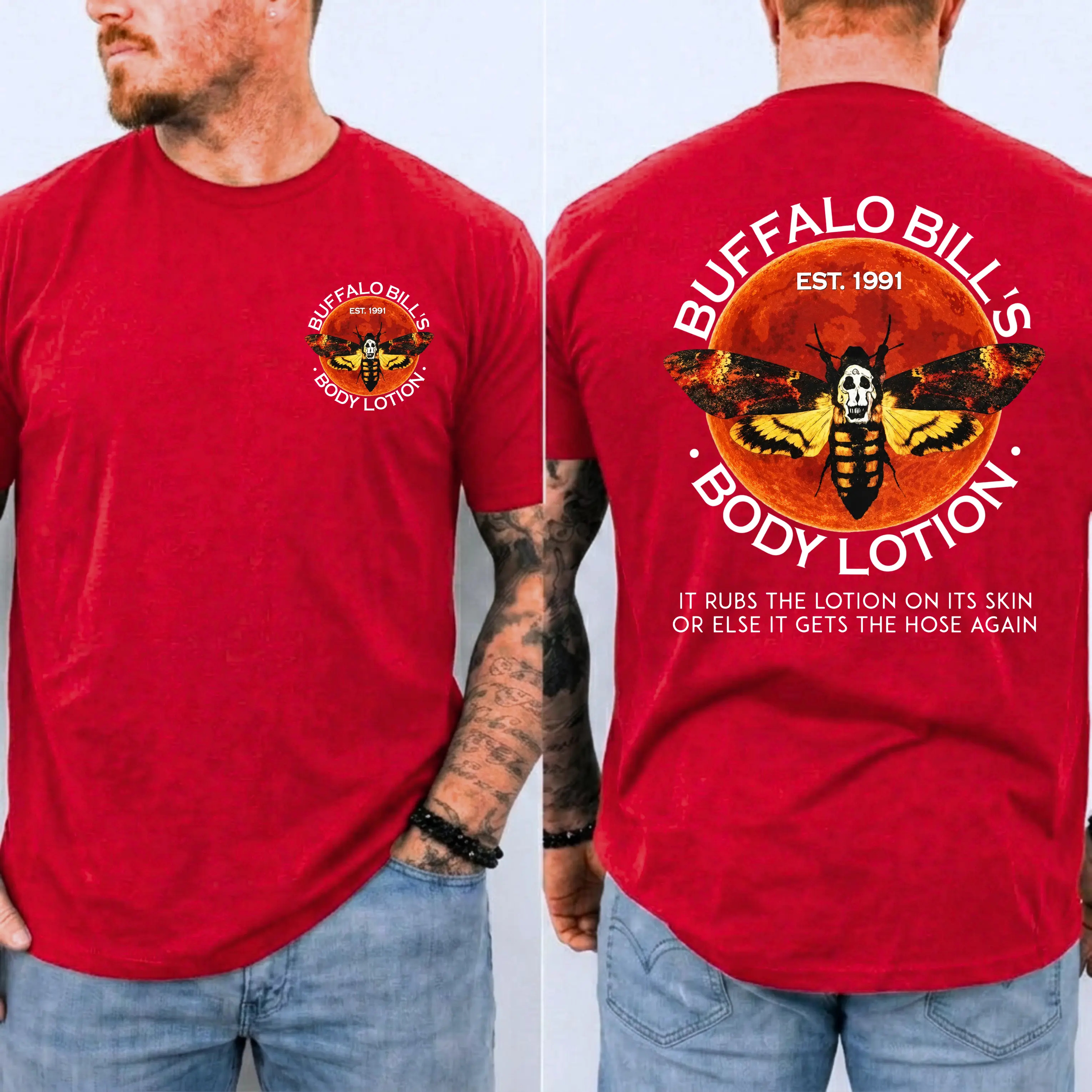 Horror Movie Print T-Shirt