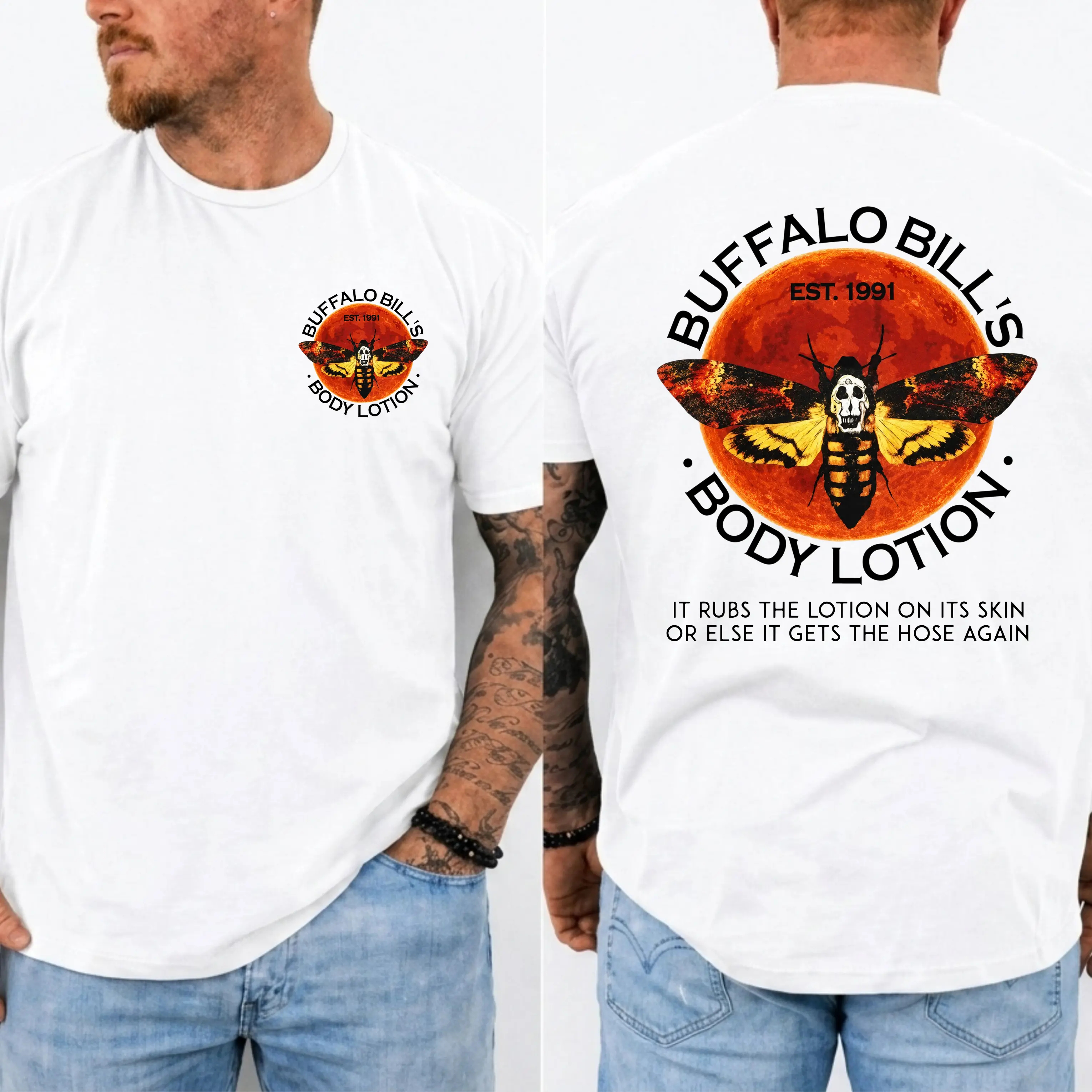 Horror Movie Print T-Shirt