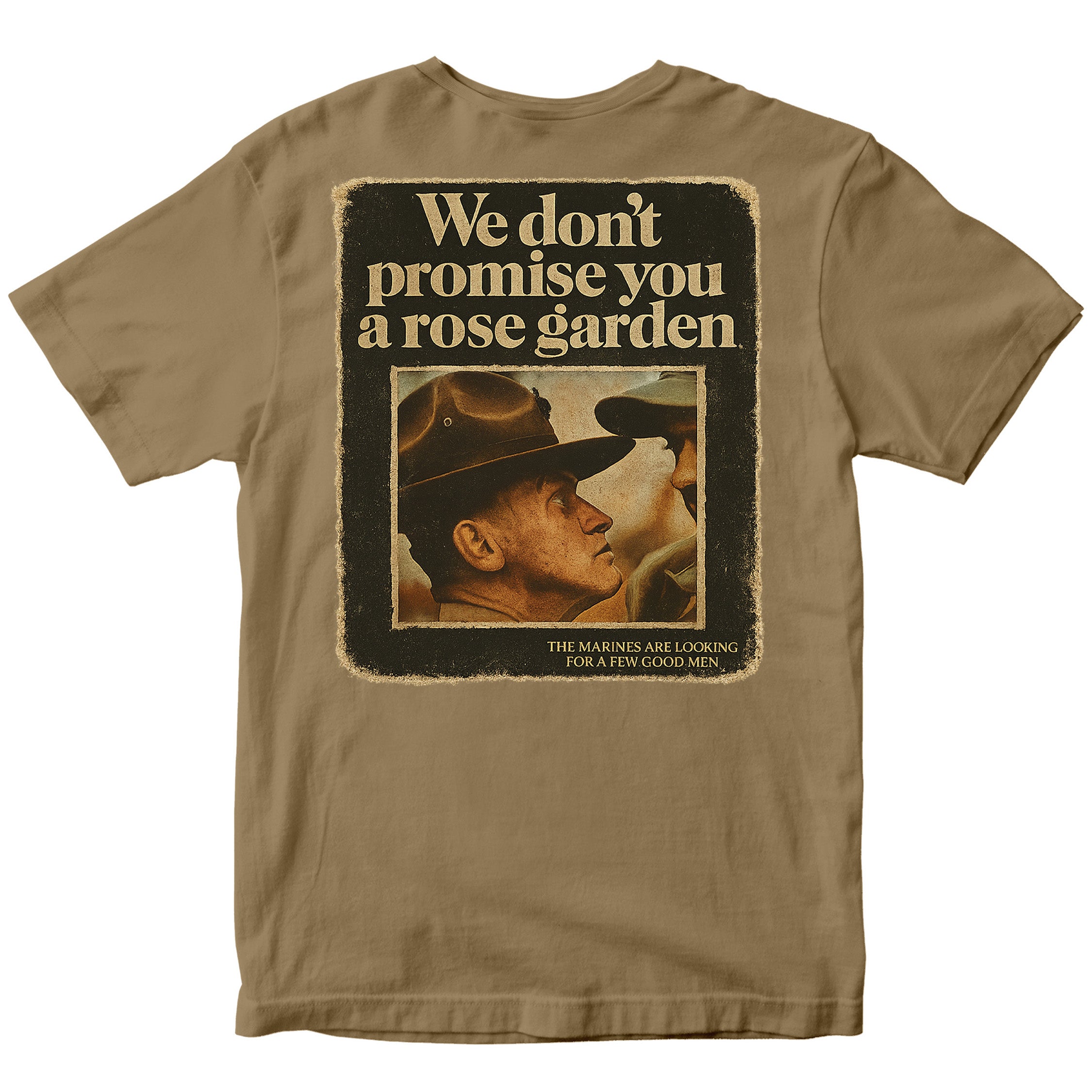 Marines “We Don’t Promise You a Rose Garden” Vintage Poster T-Shirt