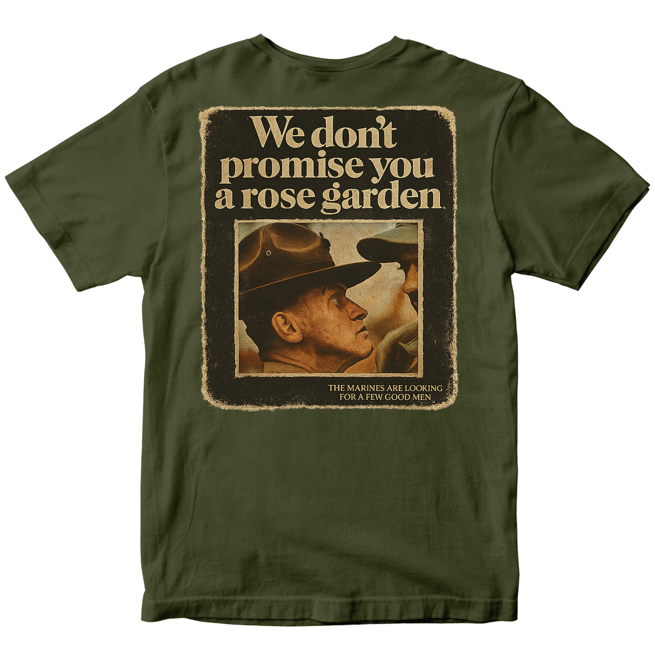 Marines “We Don’t Promise You a Rose Garden” Vintage Poster T-Shirt