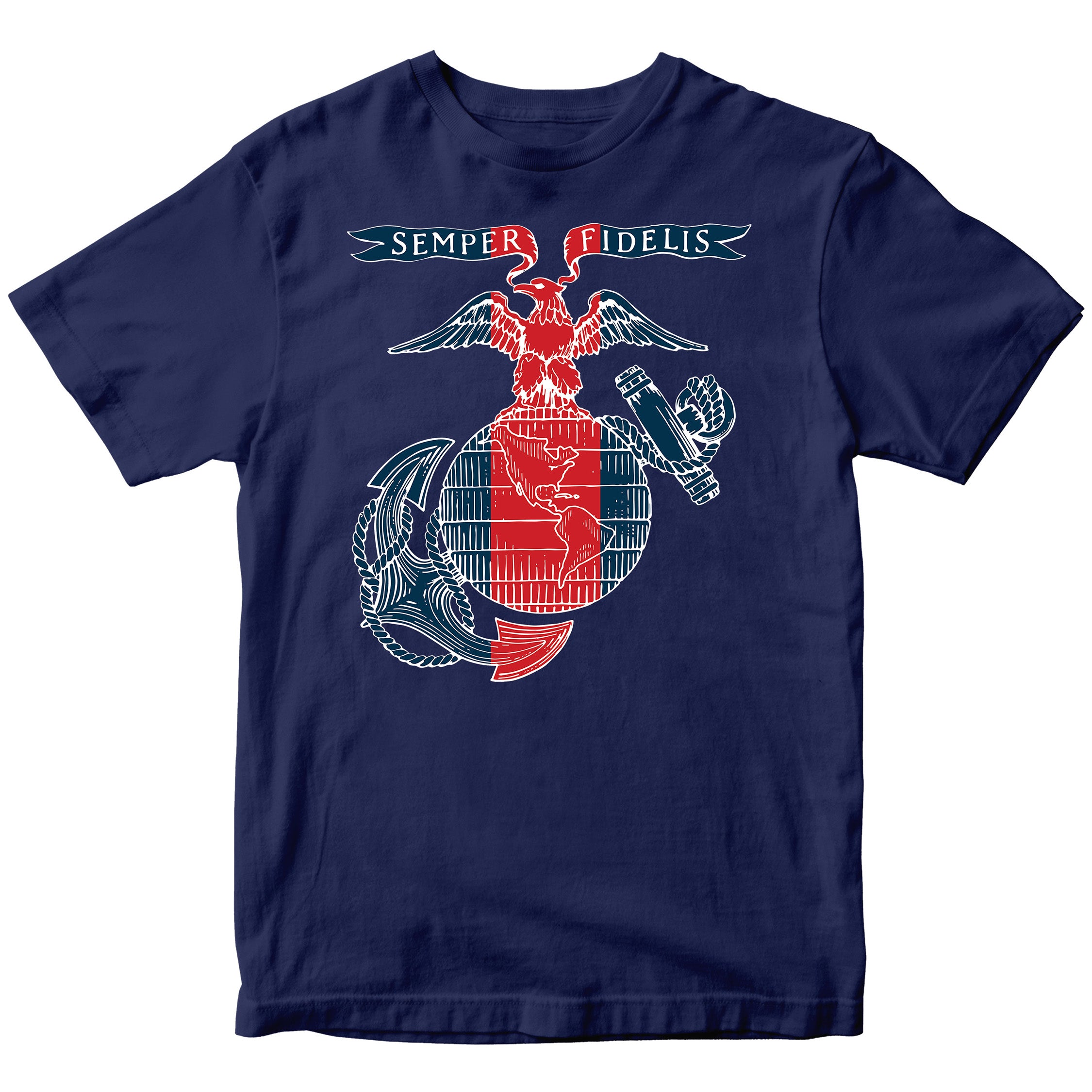 Marines Blood Stripe EGA Seal T-shirt
