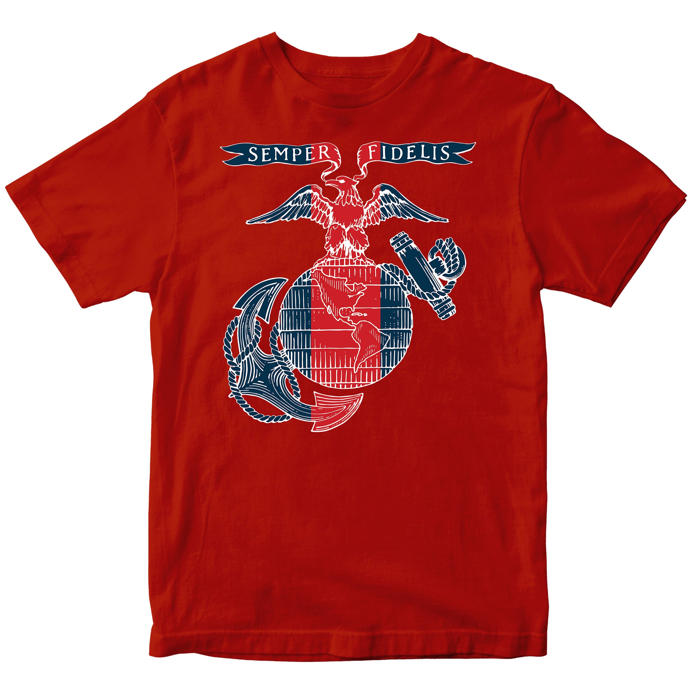 Marines Blood Stripe EGA Seal T-shirt