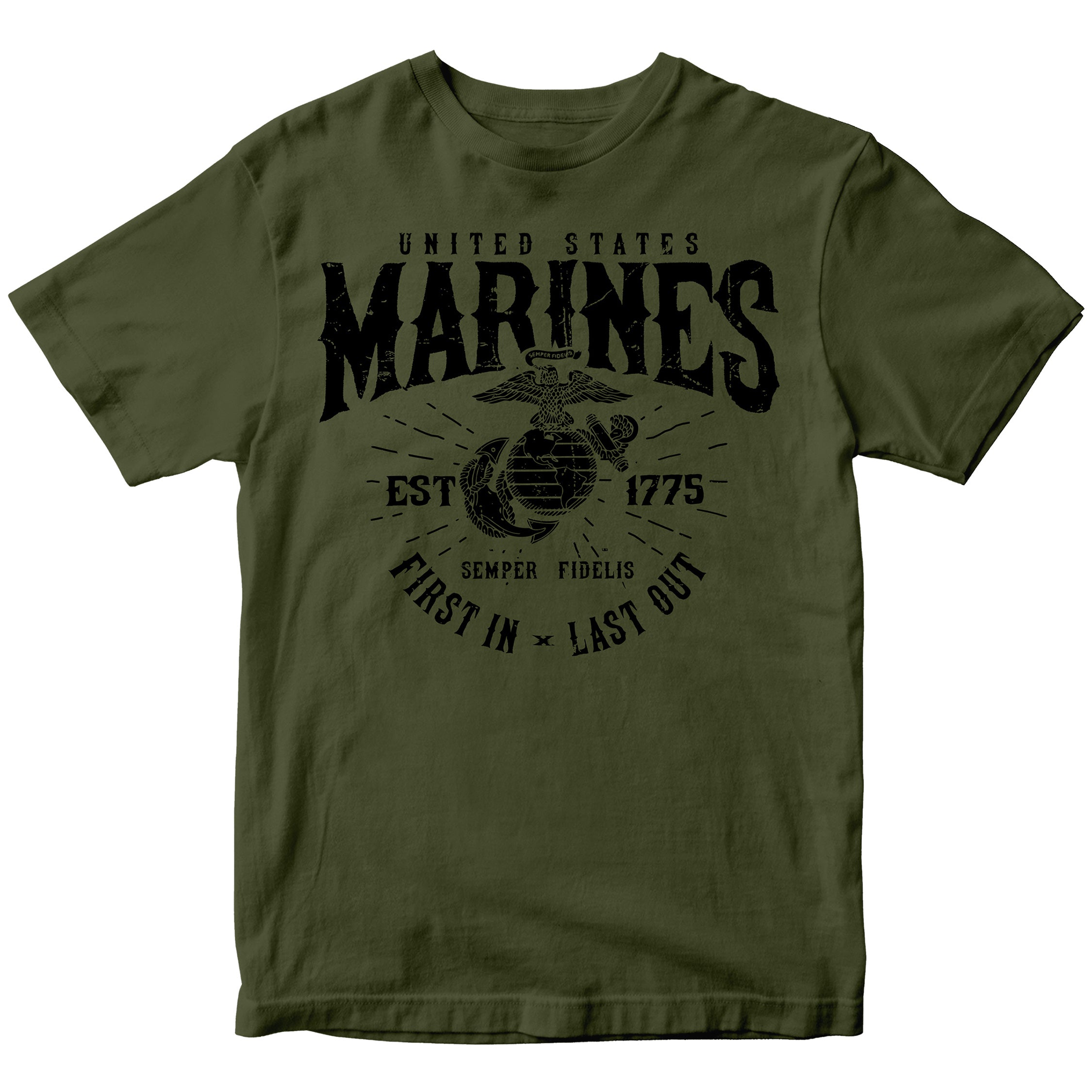 U.S. Marines First In Last Out T-Shirt