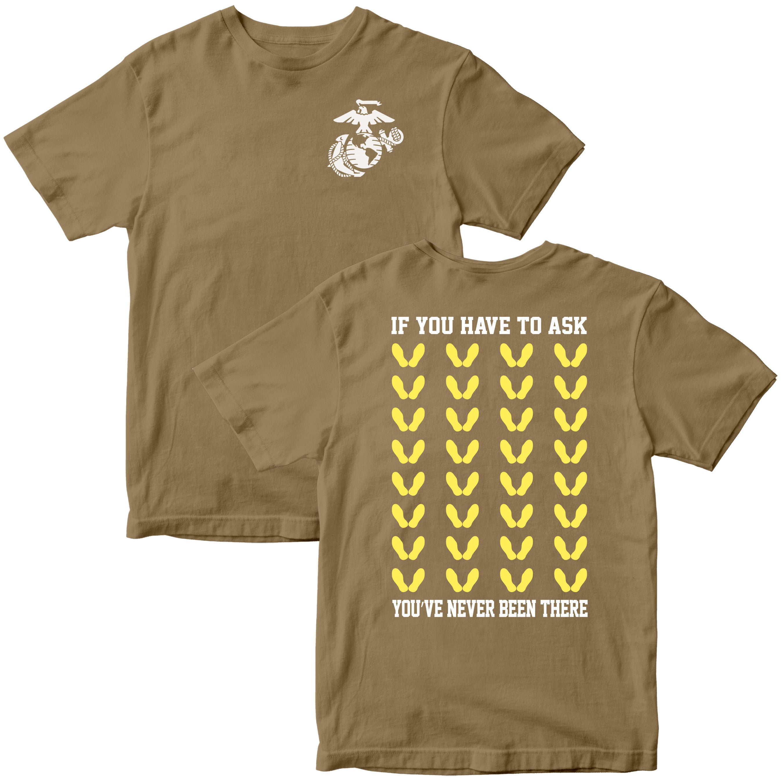 Marines Yellow Footprints T-Shirt