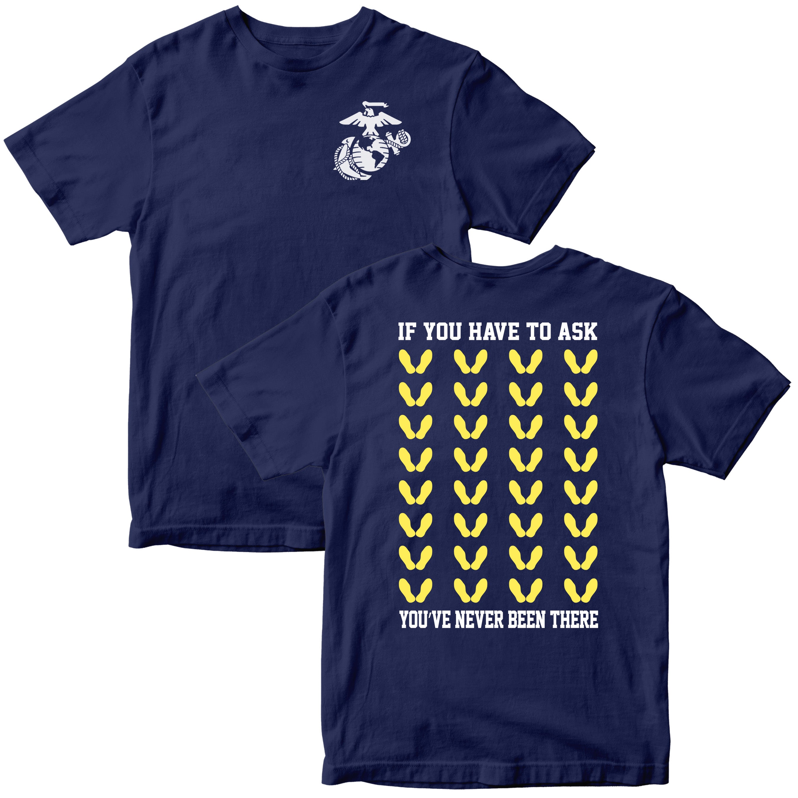 Marines Yellow Footprints T-Shirt