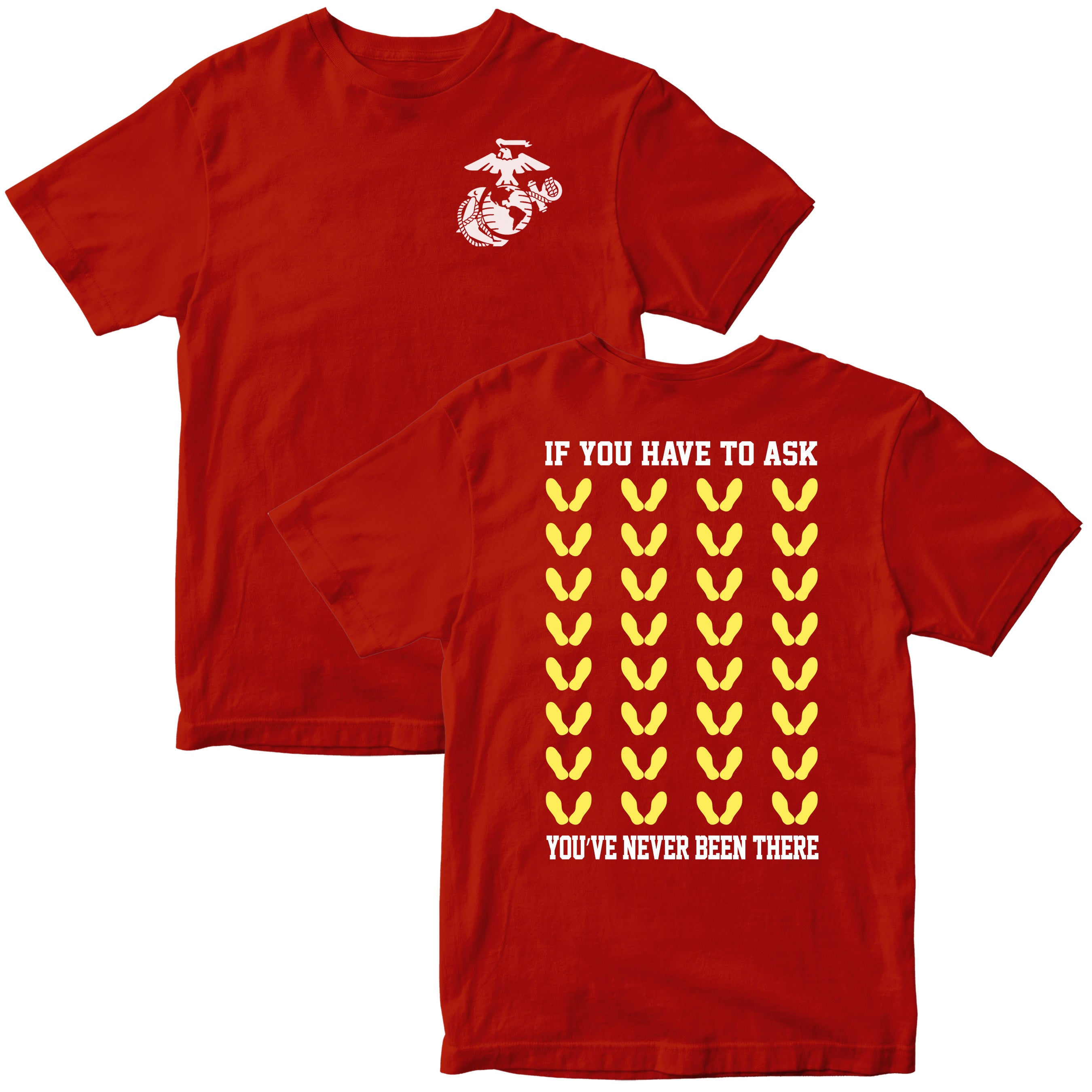 Marines Yellow Footprints T-Shirt