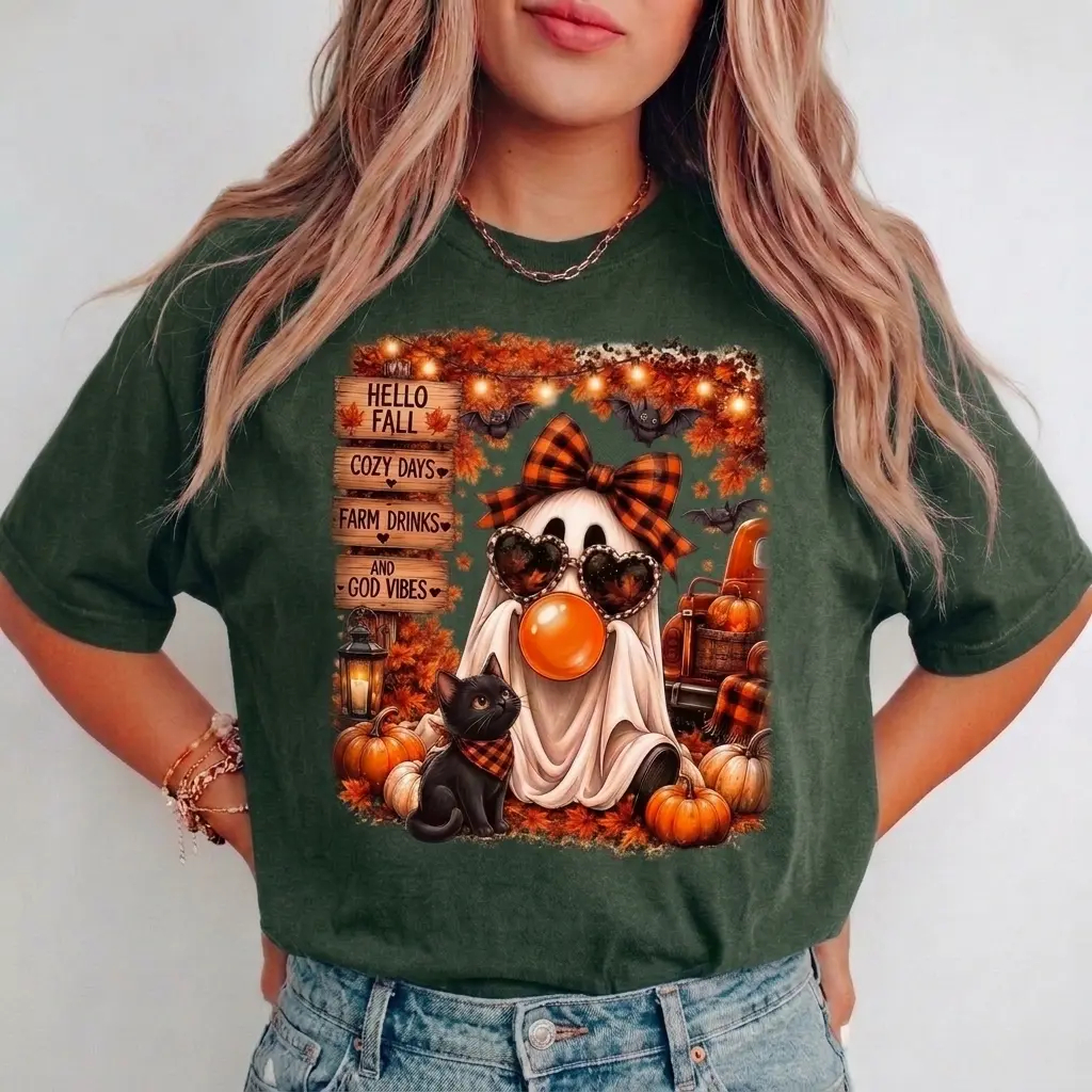 Hello Fall Ghost Shirt