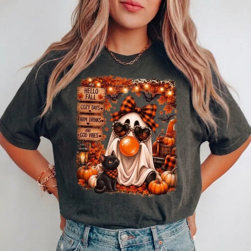 Hello Fall Ghost Shirt