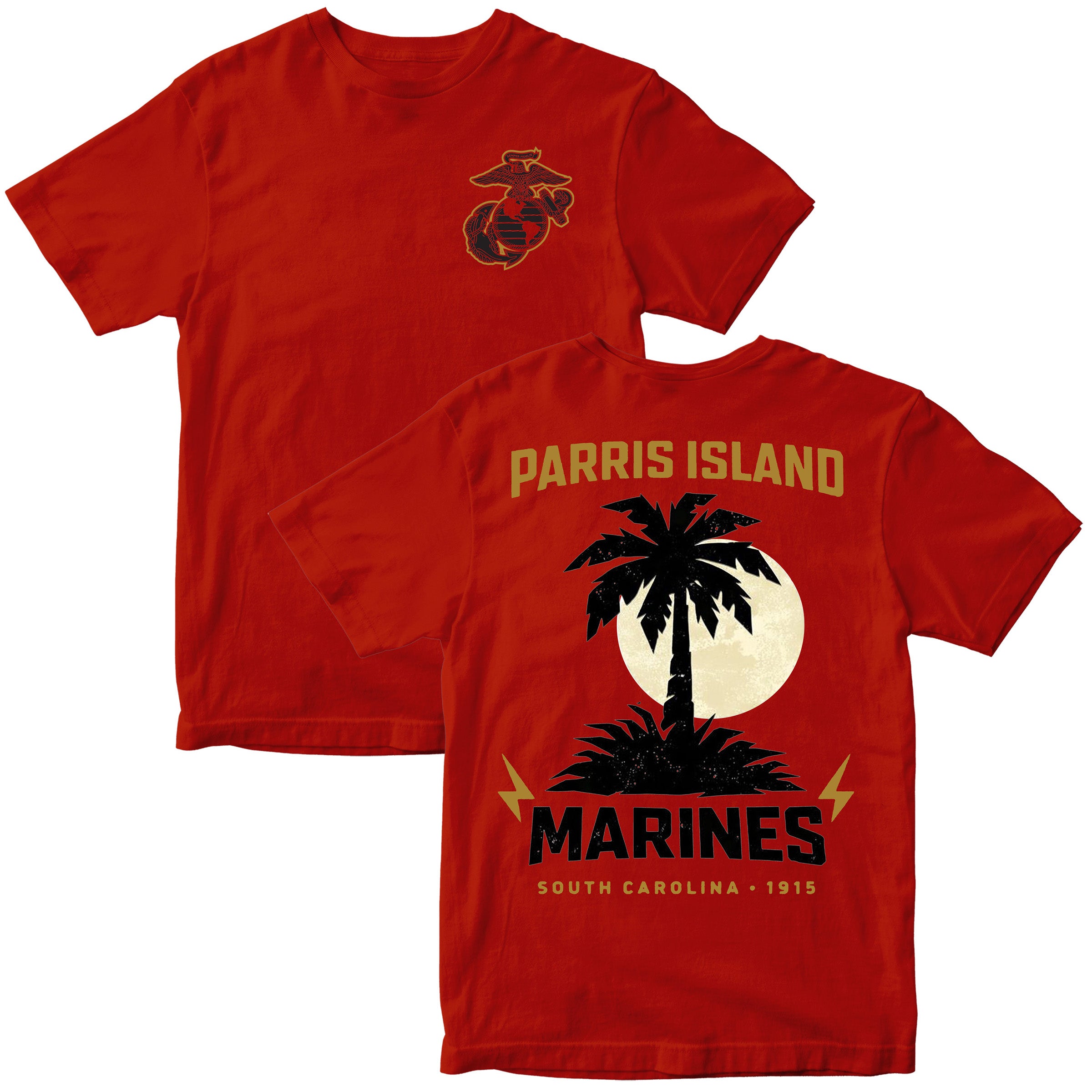 Parris Island Marines Carolina Palm Tree T-Shirt
