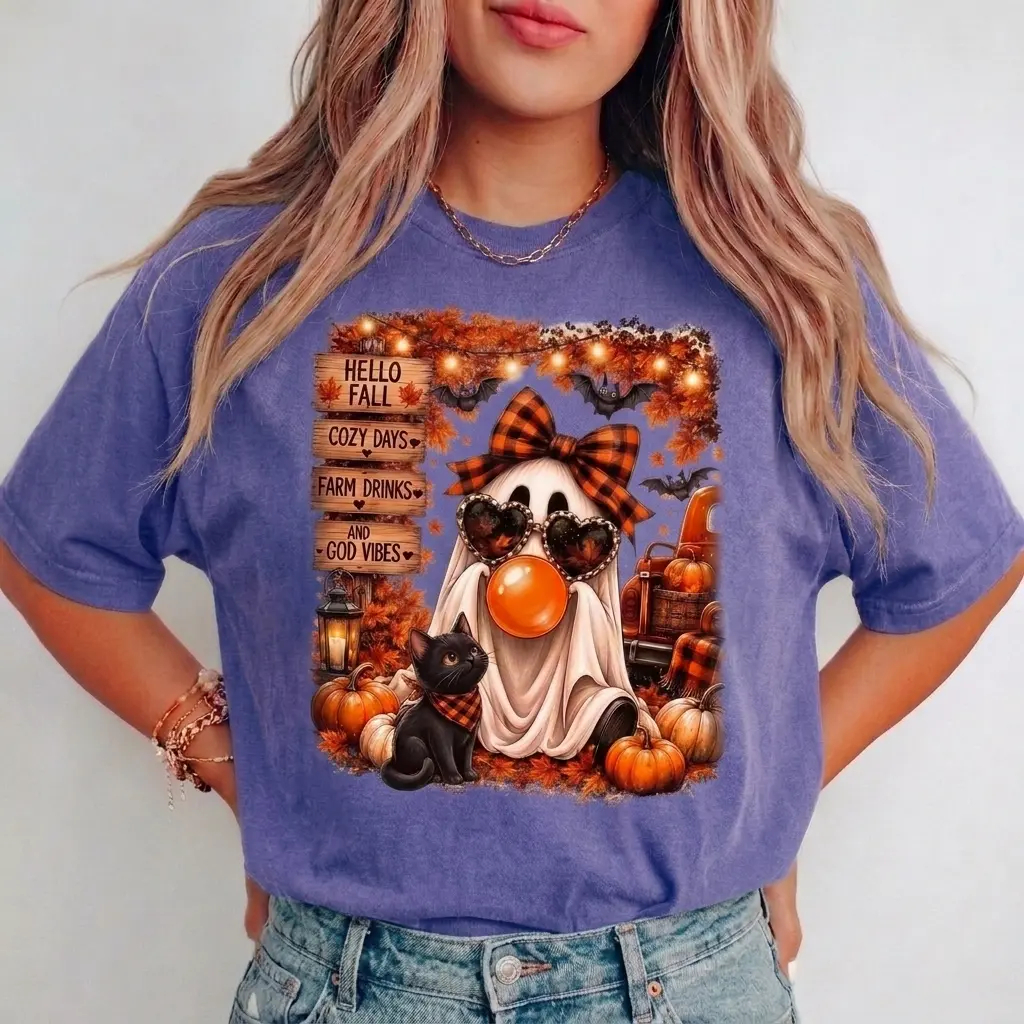 Hello Fall Ghost Shirt