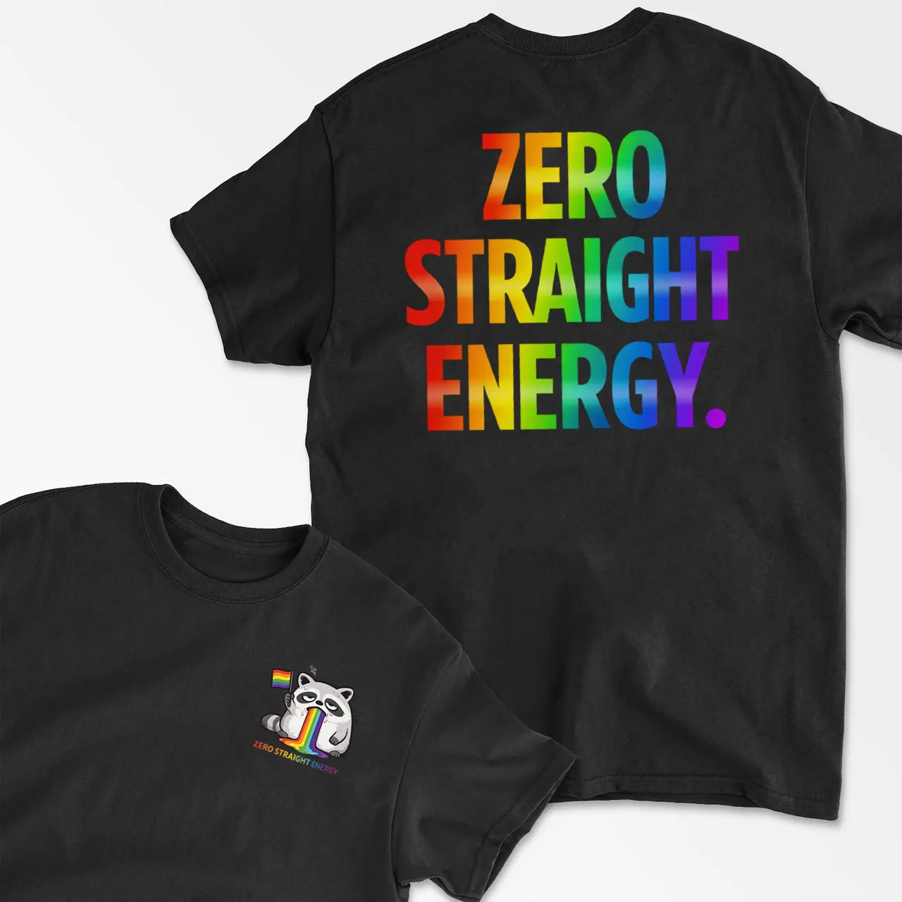 Zero Straight Energy Shirt LGBTQ Pride Month 2026 Tee