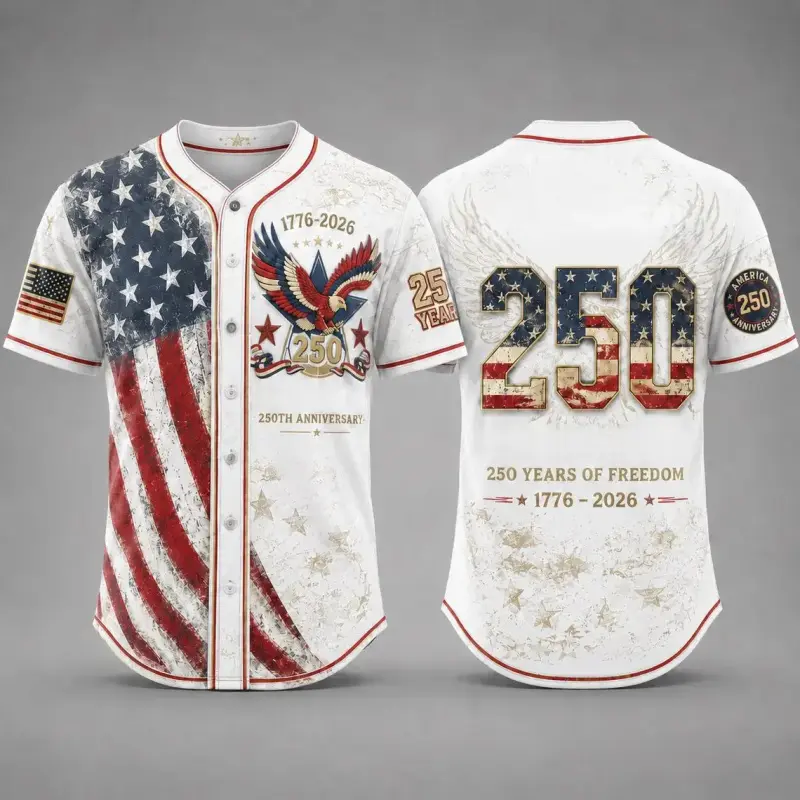 America 250th Anniversary Baseball Jersey