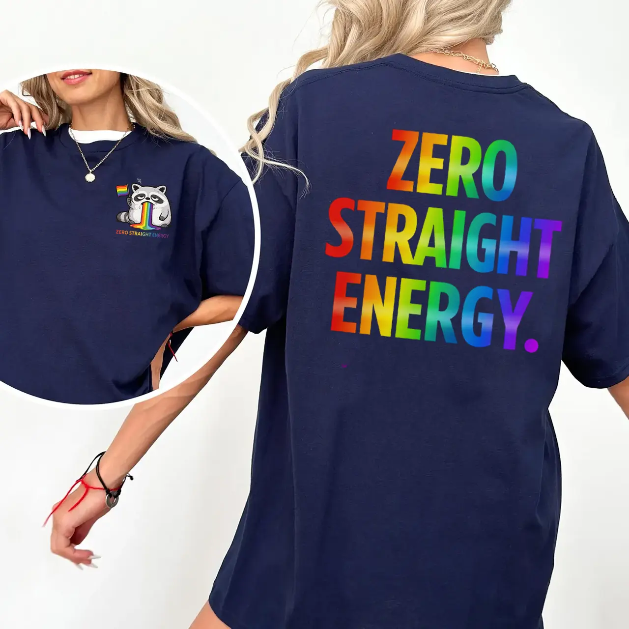 Zero Straight Energy Shirt LGBTQ Pride Month 2026 Tee