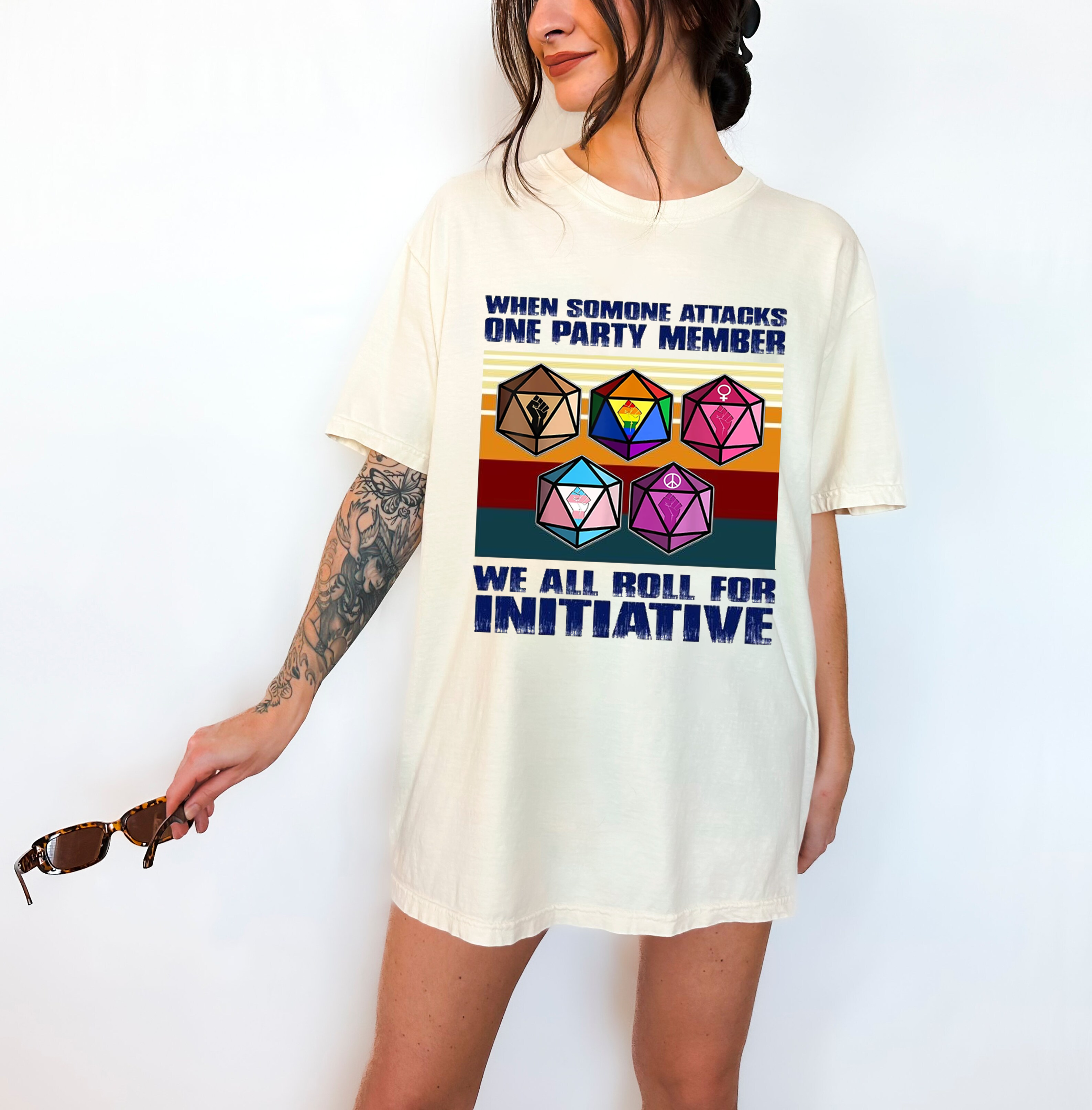 When Someone Attacks One Party Member We All Roll For Initiative Classic Unisex T-shirt/Crewneck/Hoodie