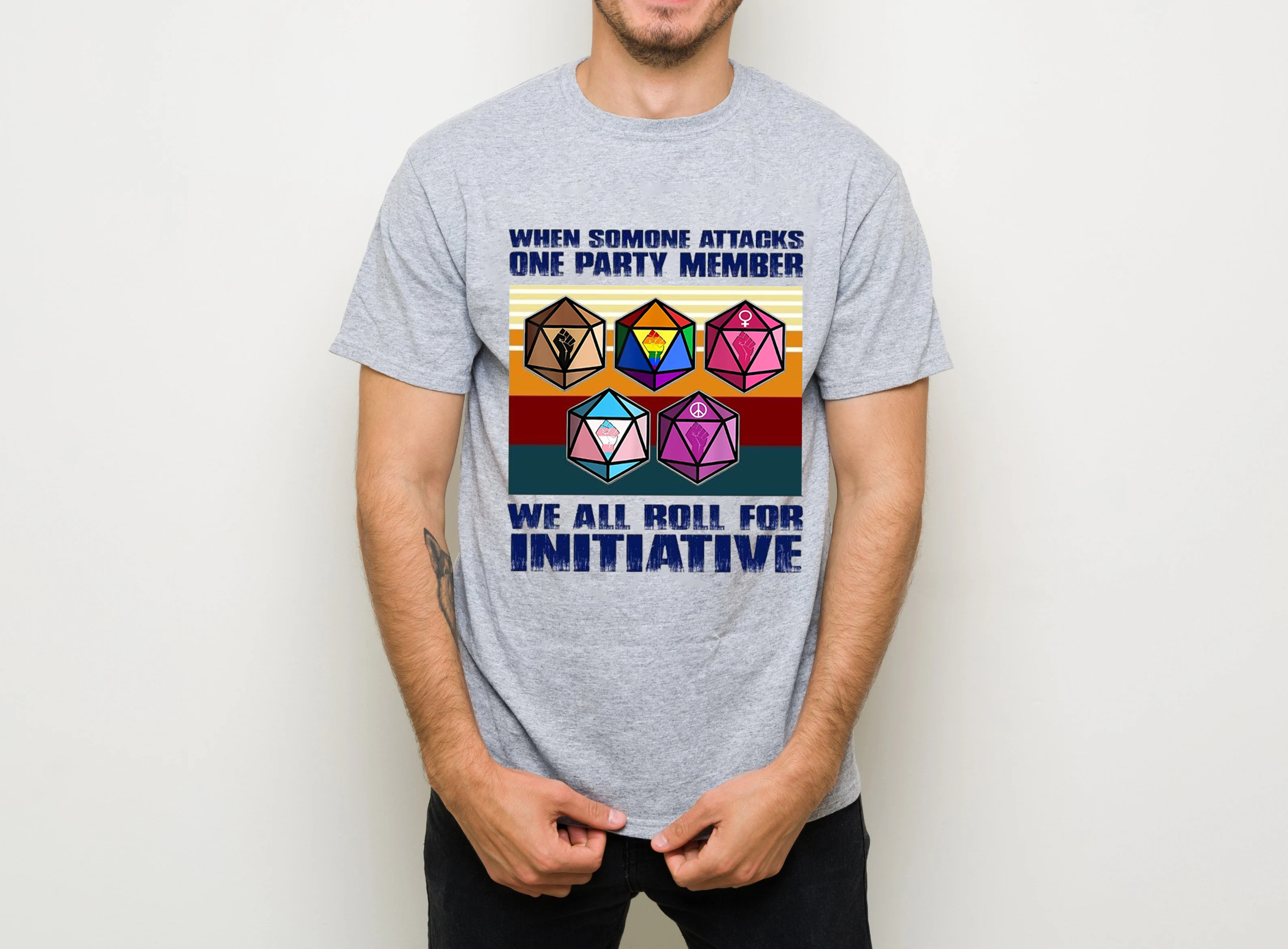 When Someone Attacks One Party Member We All Roll For Initiative Classic Unisex T-shirt/Crewneck/Hoodie