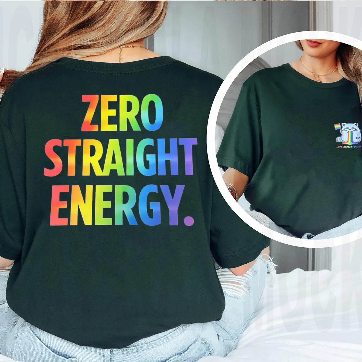 Zero Straight Energy Shirt LGBTQ Pride Month 2026 Tee