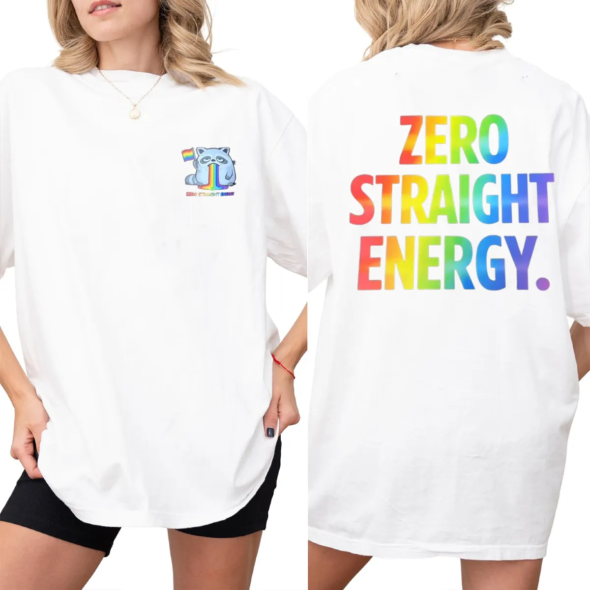 Zero Straight Energy Shirt LGBTQ Pride Month 2026 Tee