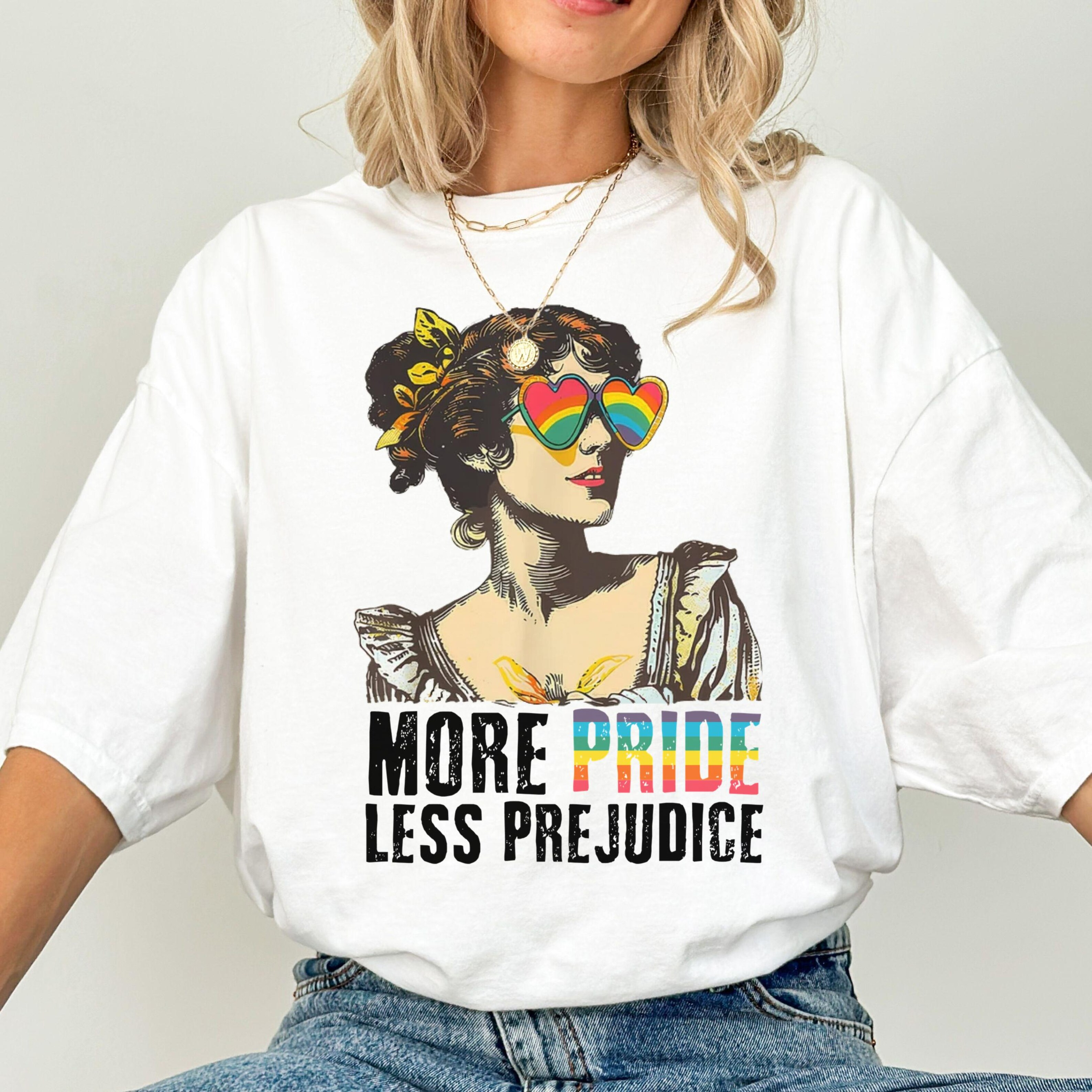 More Pride Less Prejudice LGBT Pride Month Unisex T-shirt