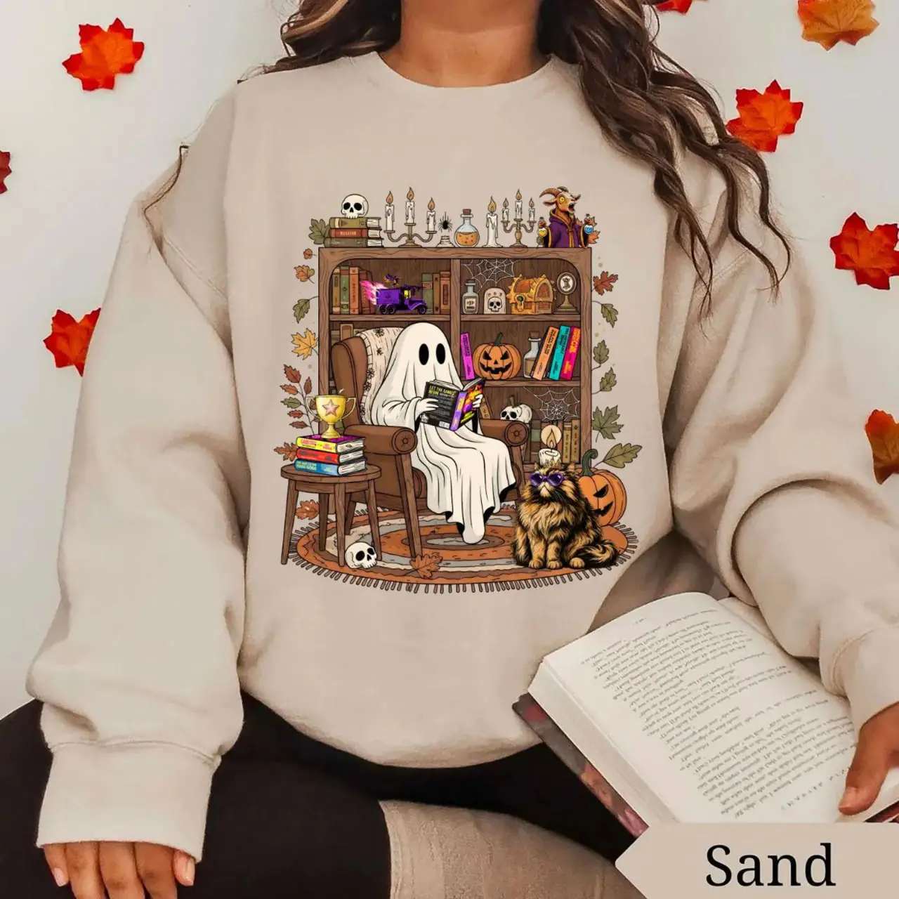 Dungeon Crawler Carl Ghost Book Sweatshirt