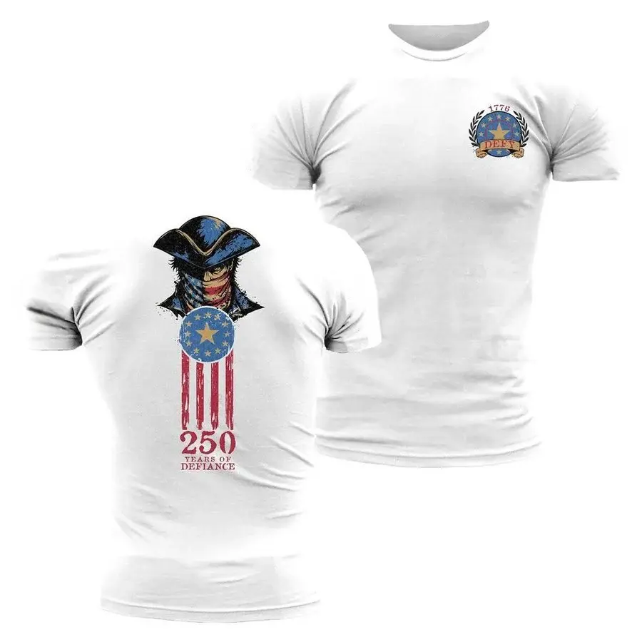 250 Years of Defiance 1776 Patriotic T-Shirt 