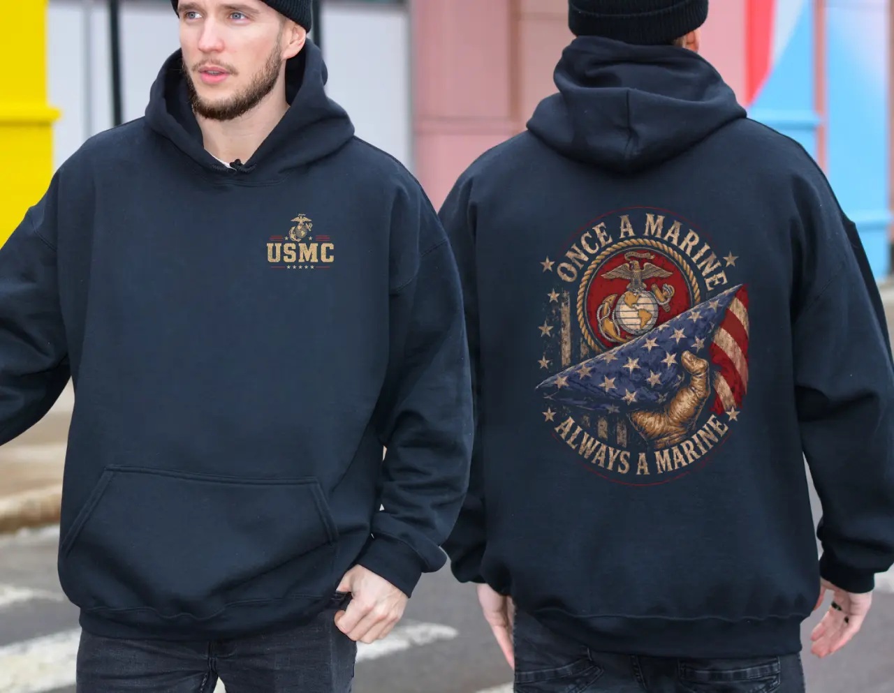 Once a Marine Always a Marine Hoodie