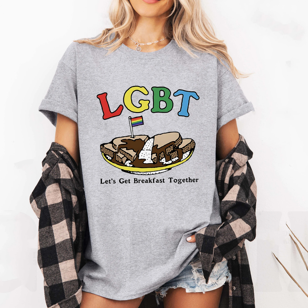 LGBT let’s get breakfast together flag Unisex T-shirt