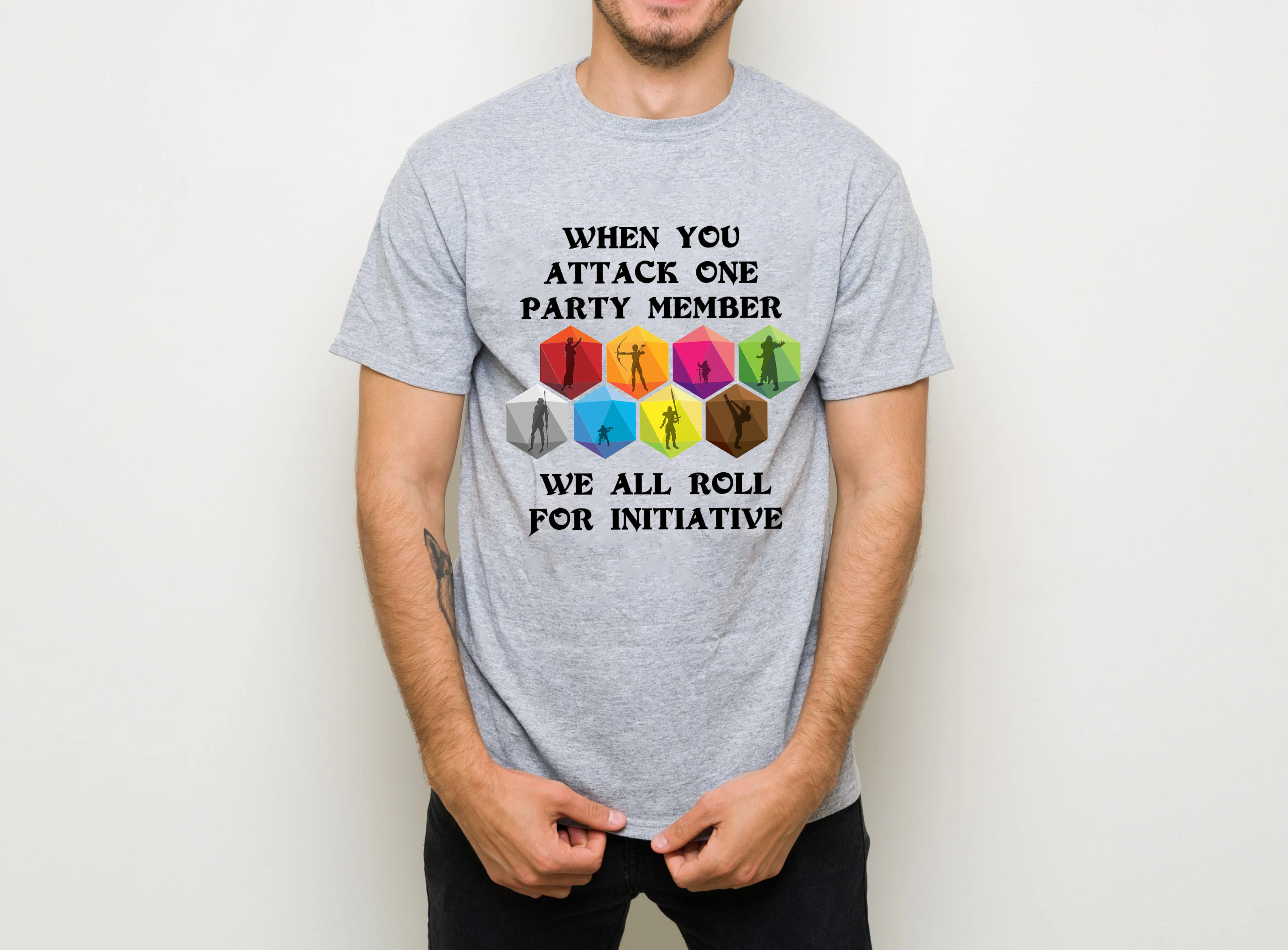 When Someone Attacks One Party Member We All Roll For Initiative Classic Unisex T-shirt/Crewneck/Hoodie