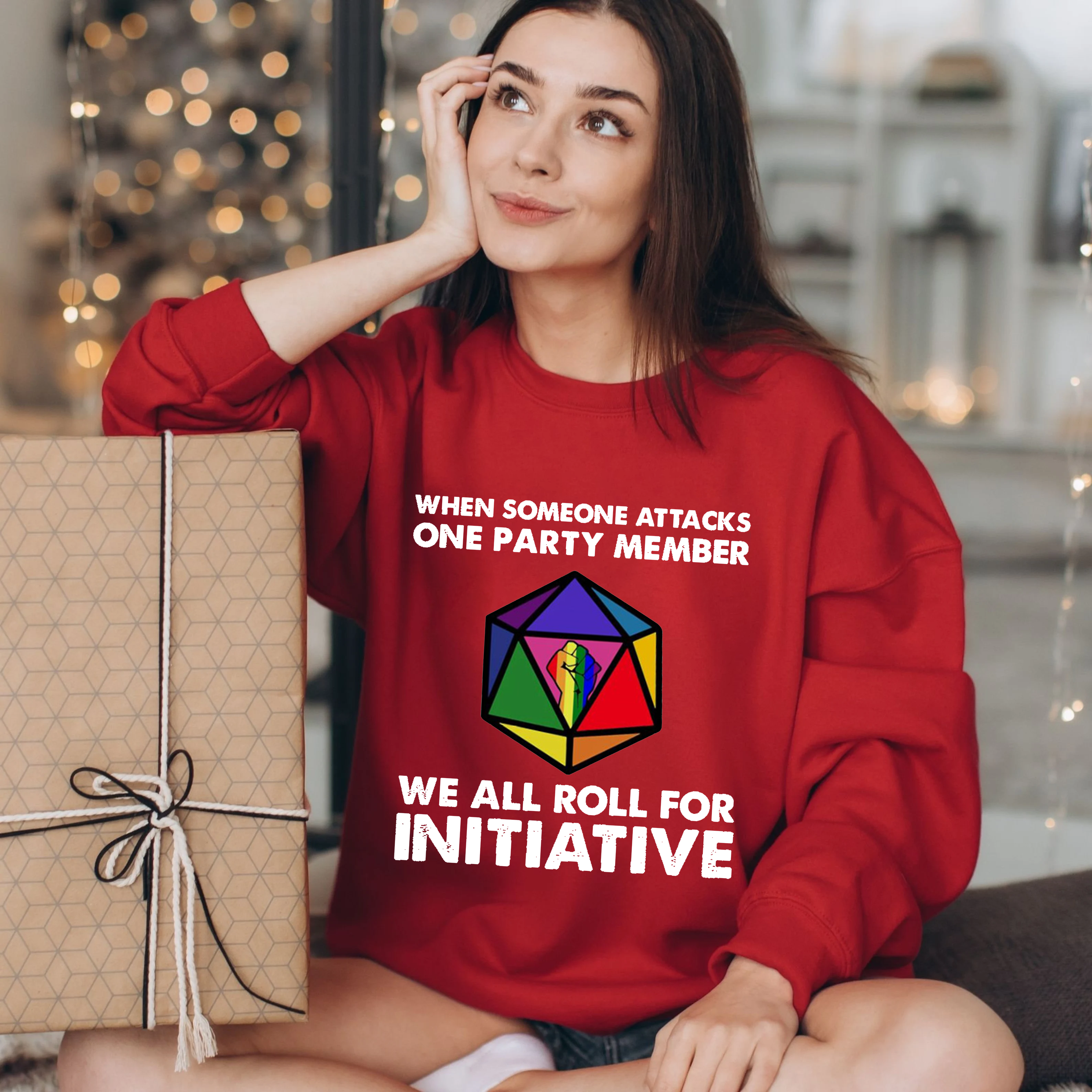 When Someone Attacks One Party Member We All Roll For Initiative Classic  T-shirt/Crewneck/Hoodie