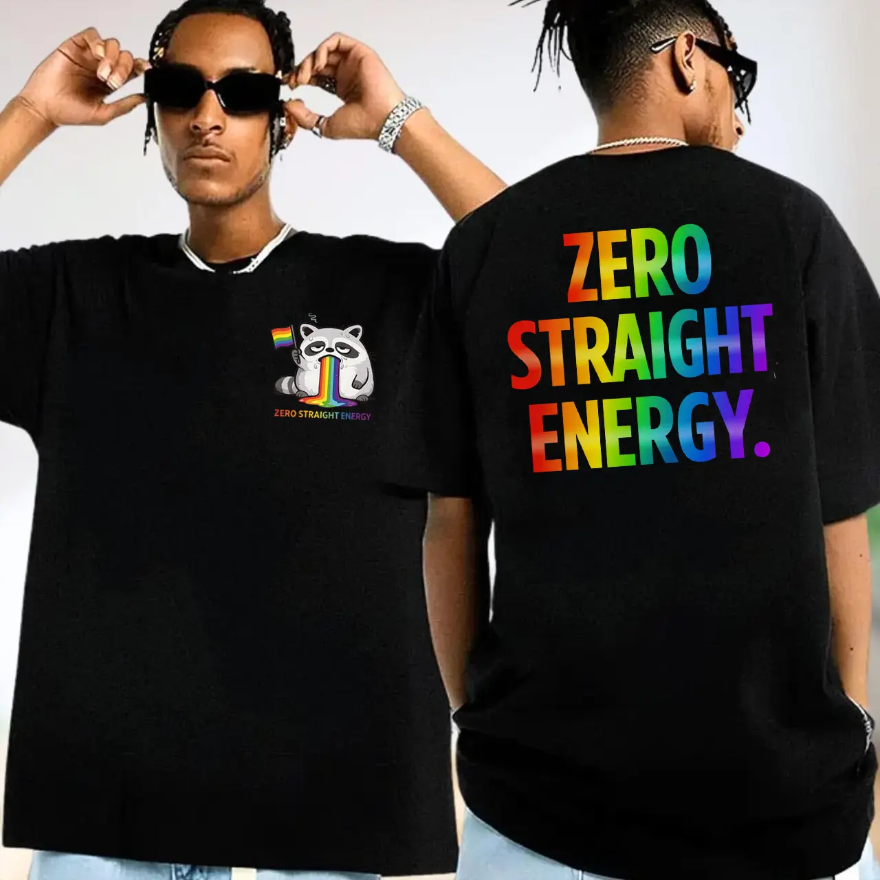 Zero Straight Energy Shirt LGBTQ Pride Month 2026 Tee