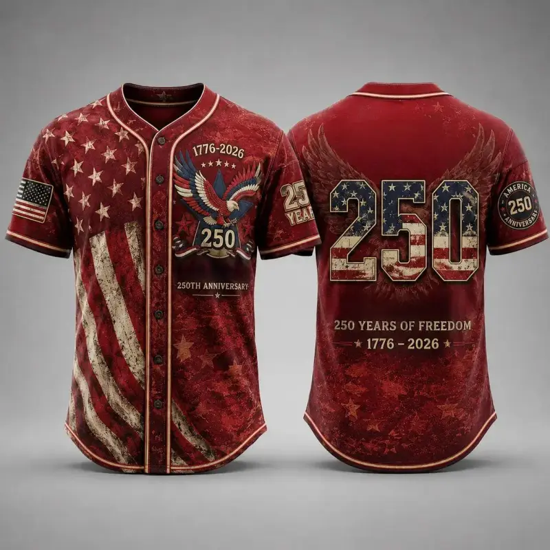 America 250th Anniversary Baseball Jersey