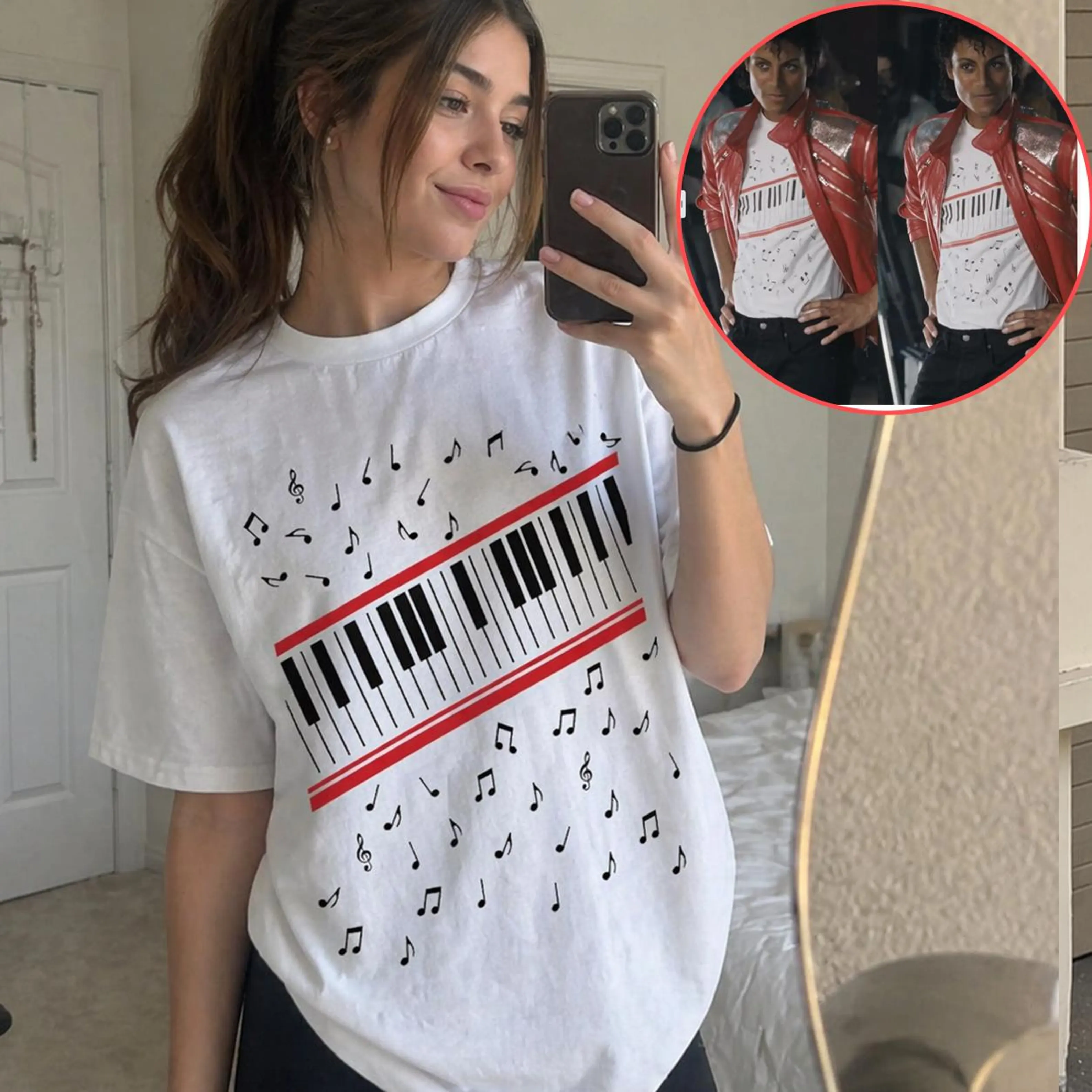Michael Jackson Beat It Piano Keys Unisex Shirt