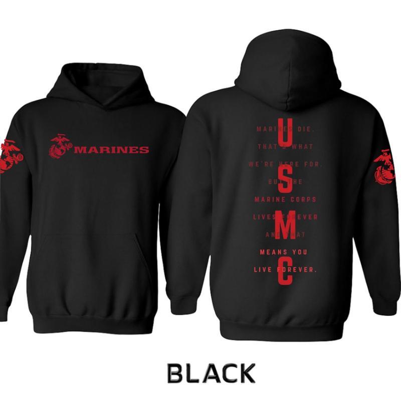 Usmc Marines Tactical Hoodie, Classic Semper Fi Marine Corps Hoodie For Veterans