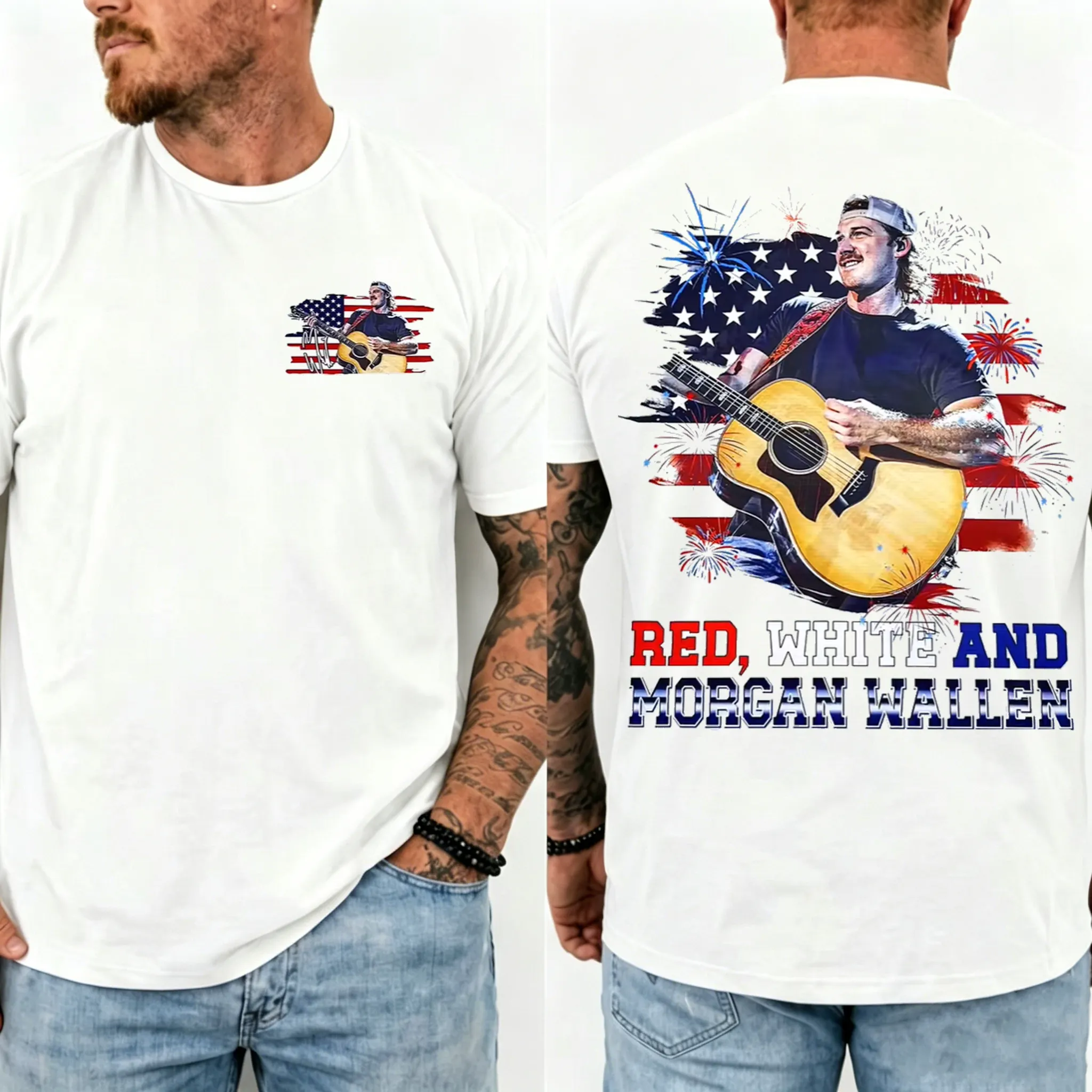 Morgan Wallen Fans 4th of July Unisex T-shirt
