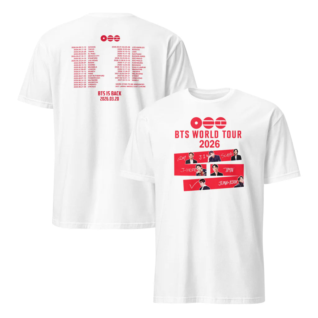 2026 Comeback Shirt ARMY Graphic T-Shirt BTSSSS Fan Merch Youth & Adult
