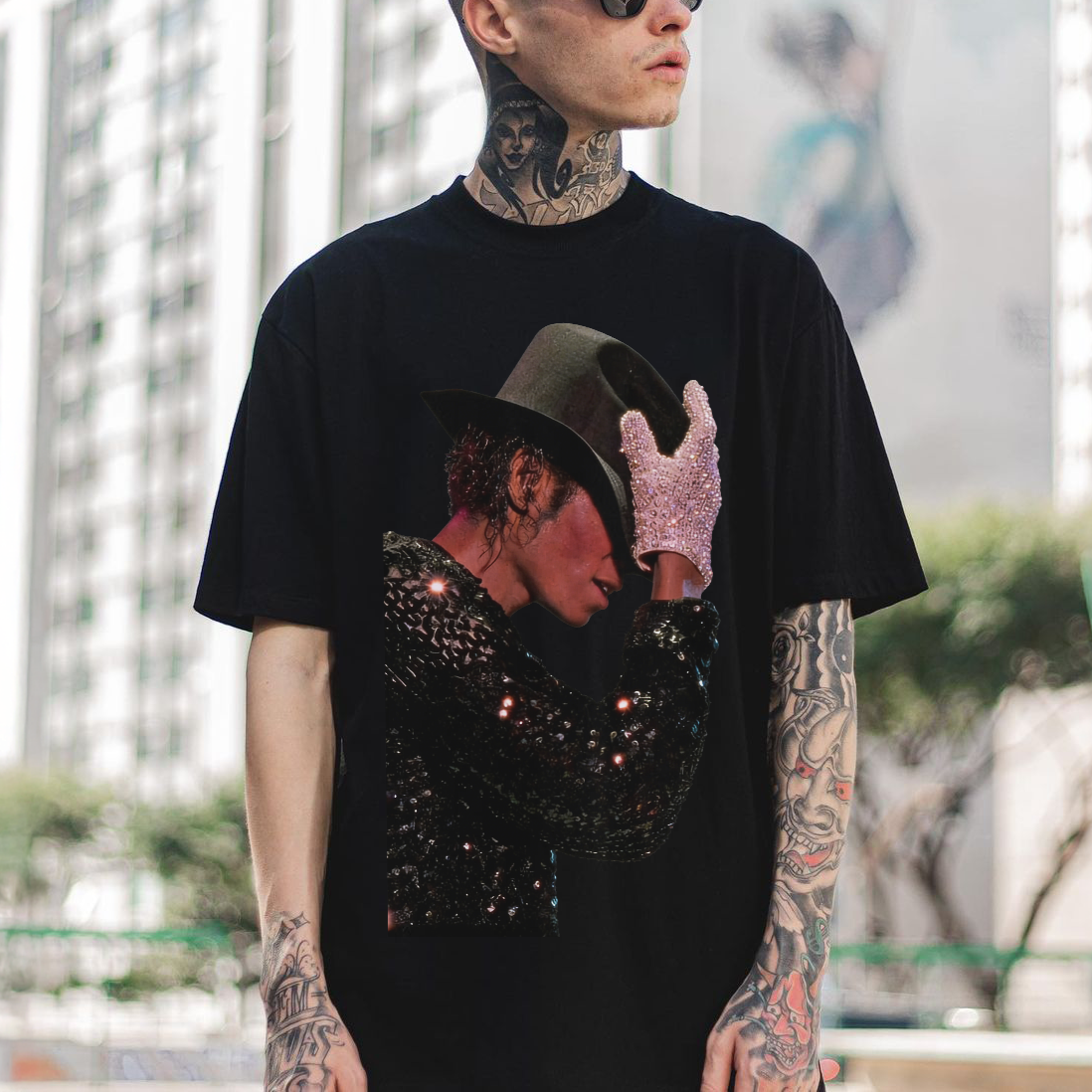 Michael Jackson Performance Printed Men's T-shirt