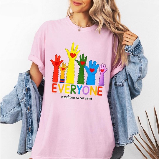 Everyone Is Welcome On Our Street Unisex T-shirt