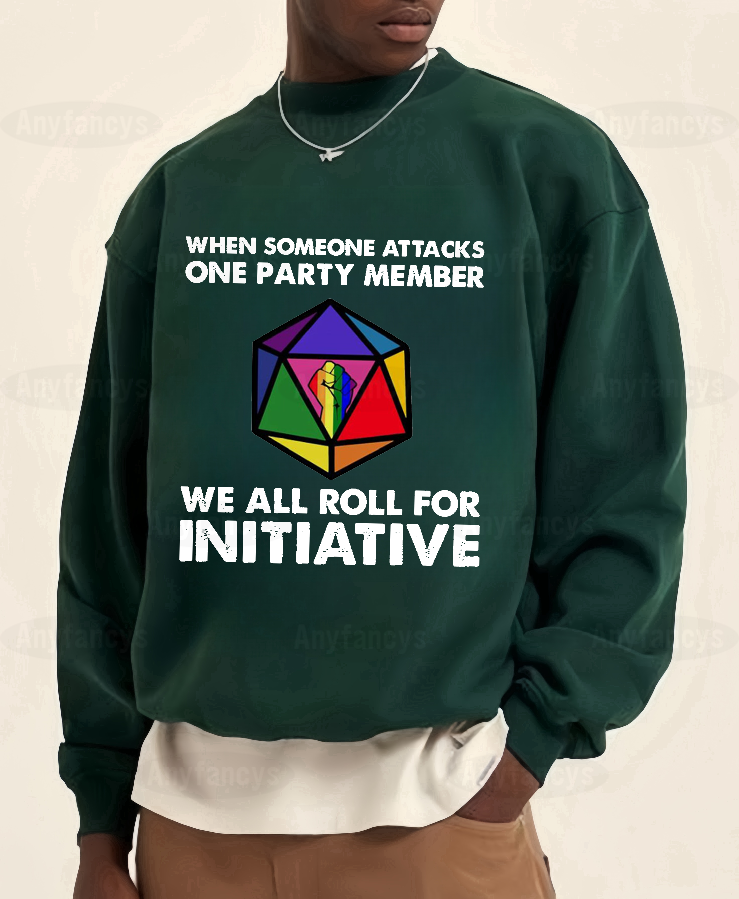 When Someone Attacks One Party Member We All Roll For Initiative Classic  T-shirt/Crewneck/Hoodie