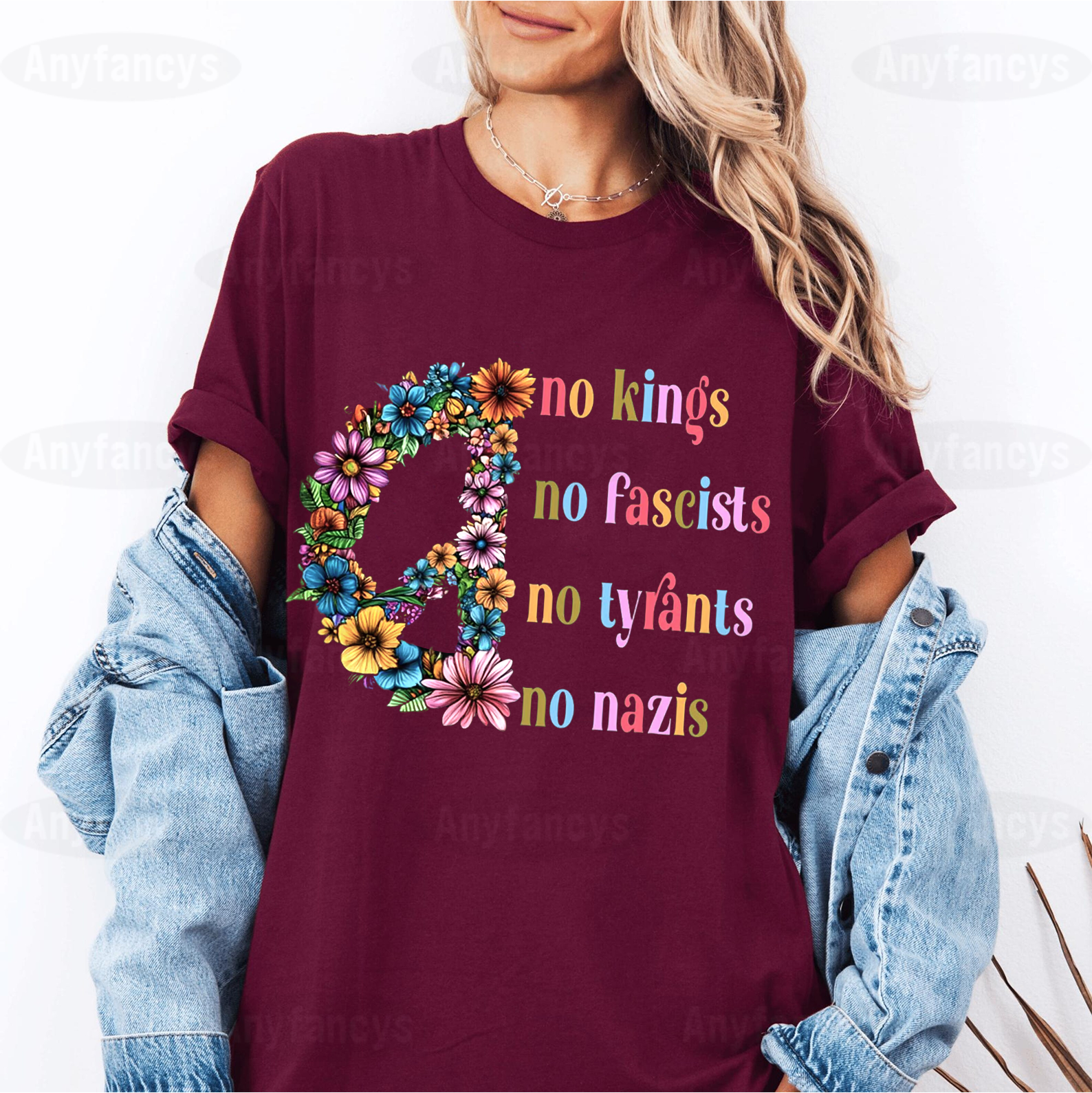 No Kings in America Unisex T-shirt