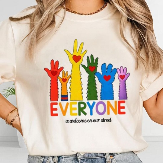 Everyone Is Welcome On Our Street Unisex T-shirt