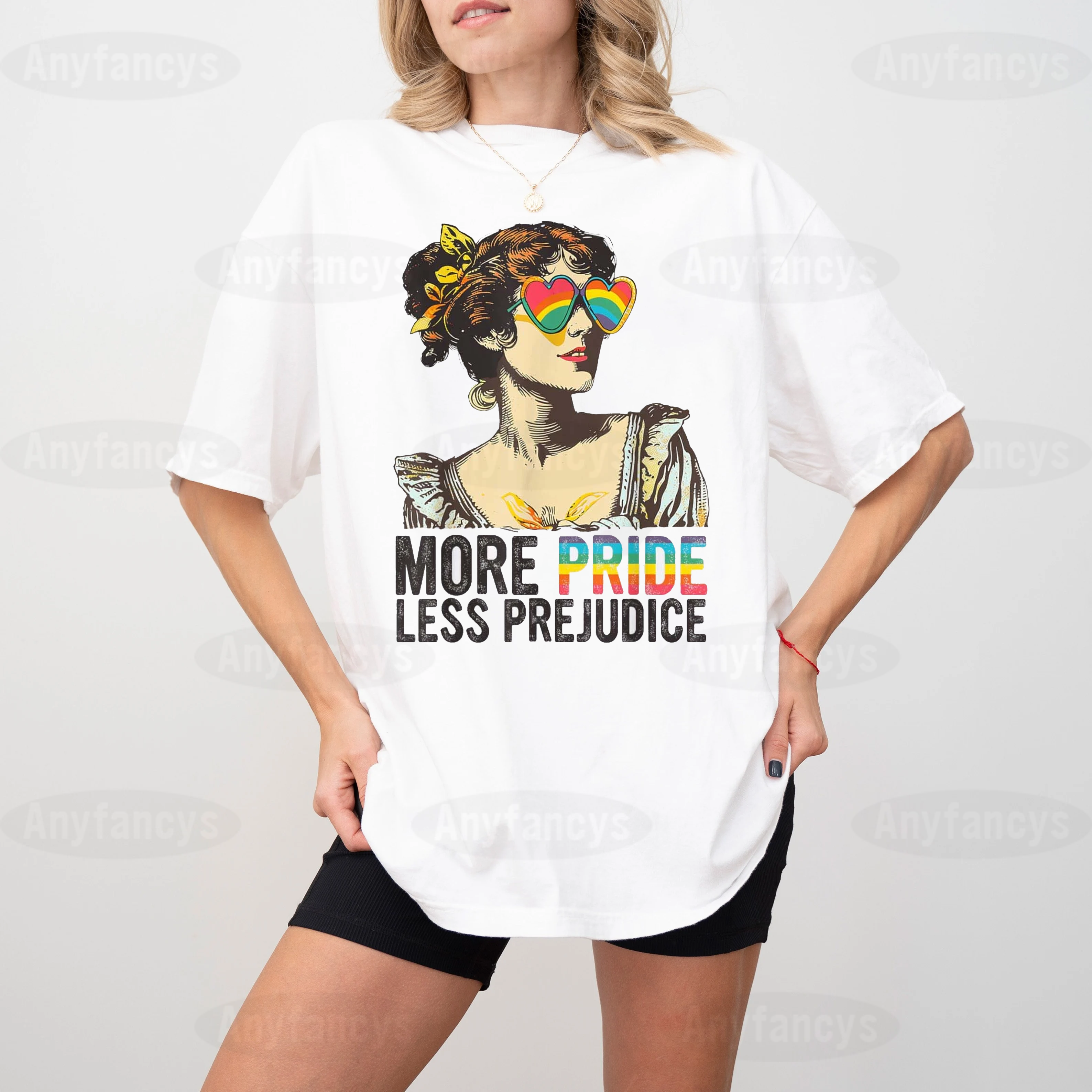 More Pride Less Prejudice LGBT Pride Month Unisex T-shirt
