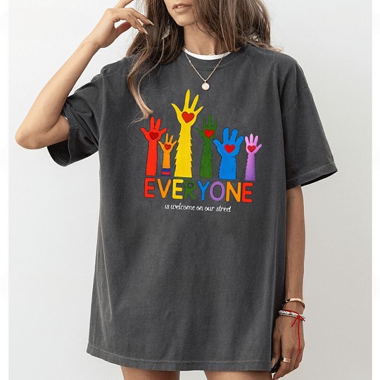 Everyone Is Welcome On Our Street Unisex T-shirt