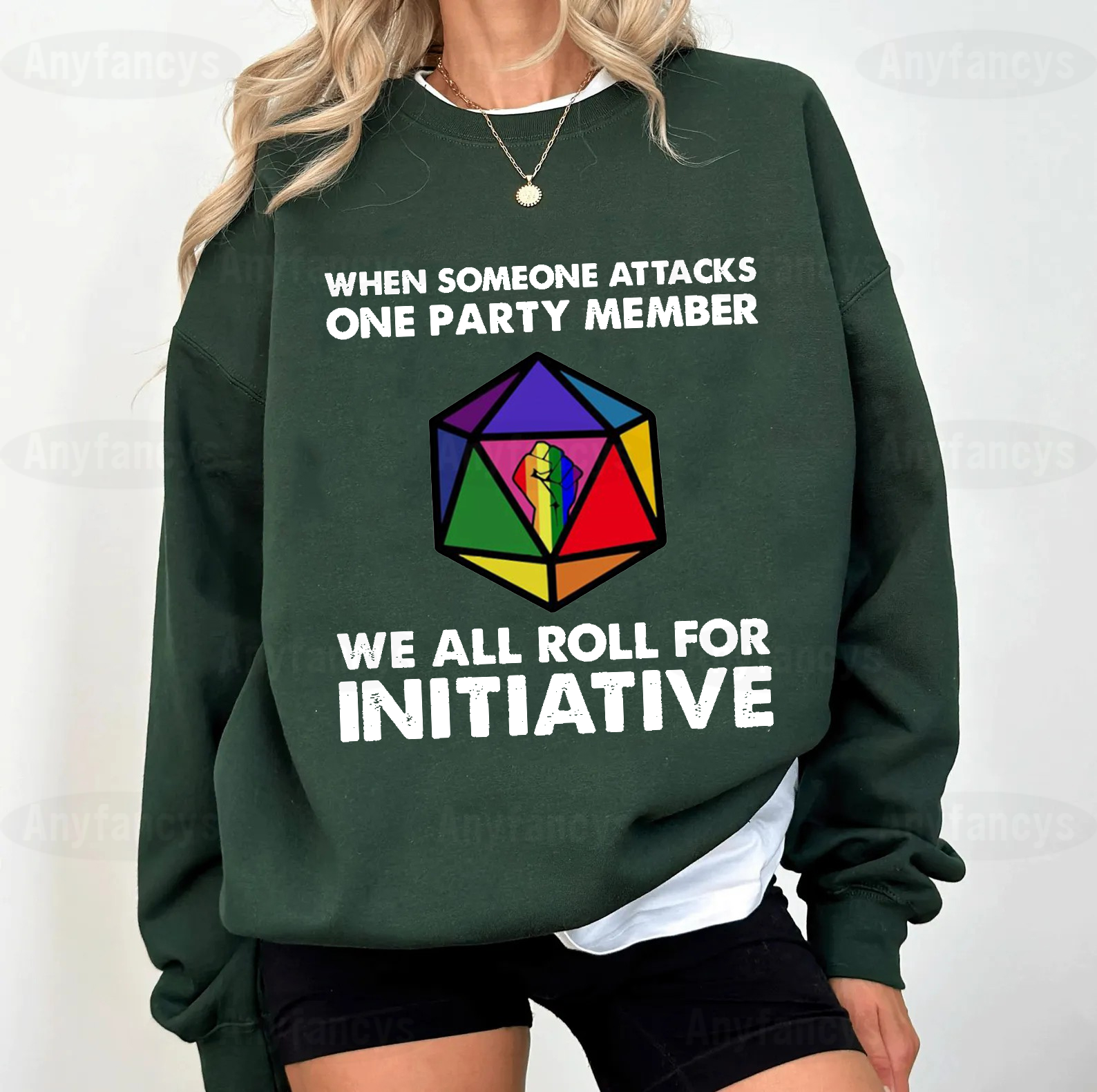 When Someone Attacks One Party Member We All Roll For Initiative Classic  T-shirt/Crewneck/Hoodie