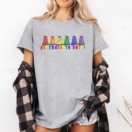Dalek Pride,Exterminate Hate! Unisex T-shirt