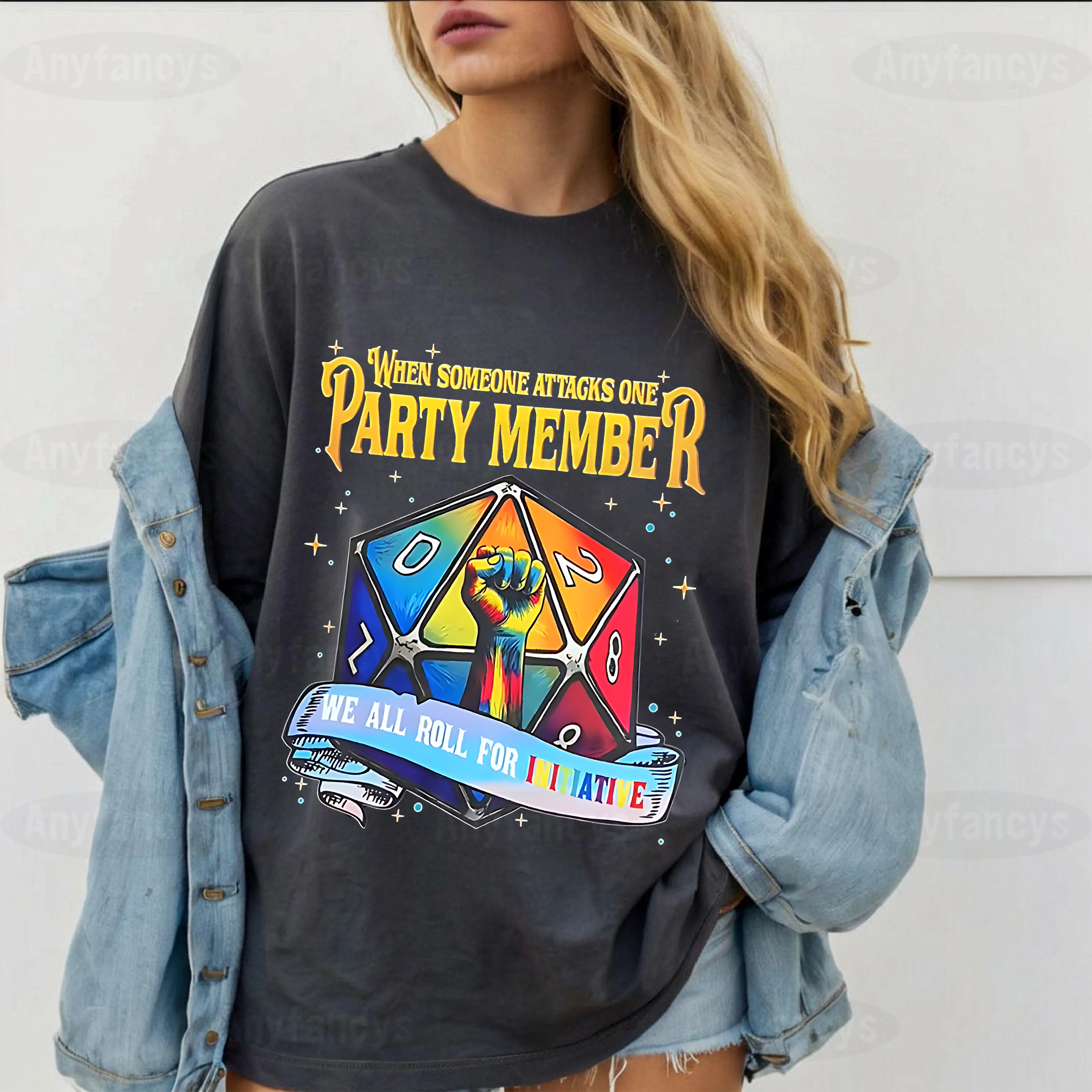 When Someone Attacks One Party Member We All Roll For Initiative Unisex T-shirt