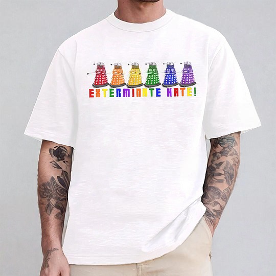 Dalek Pride,Exterminate Hate! Unisex T-shirt